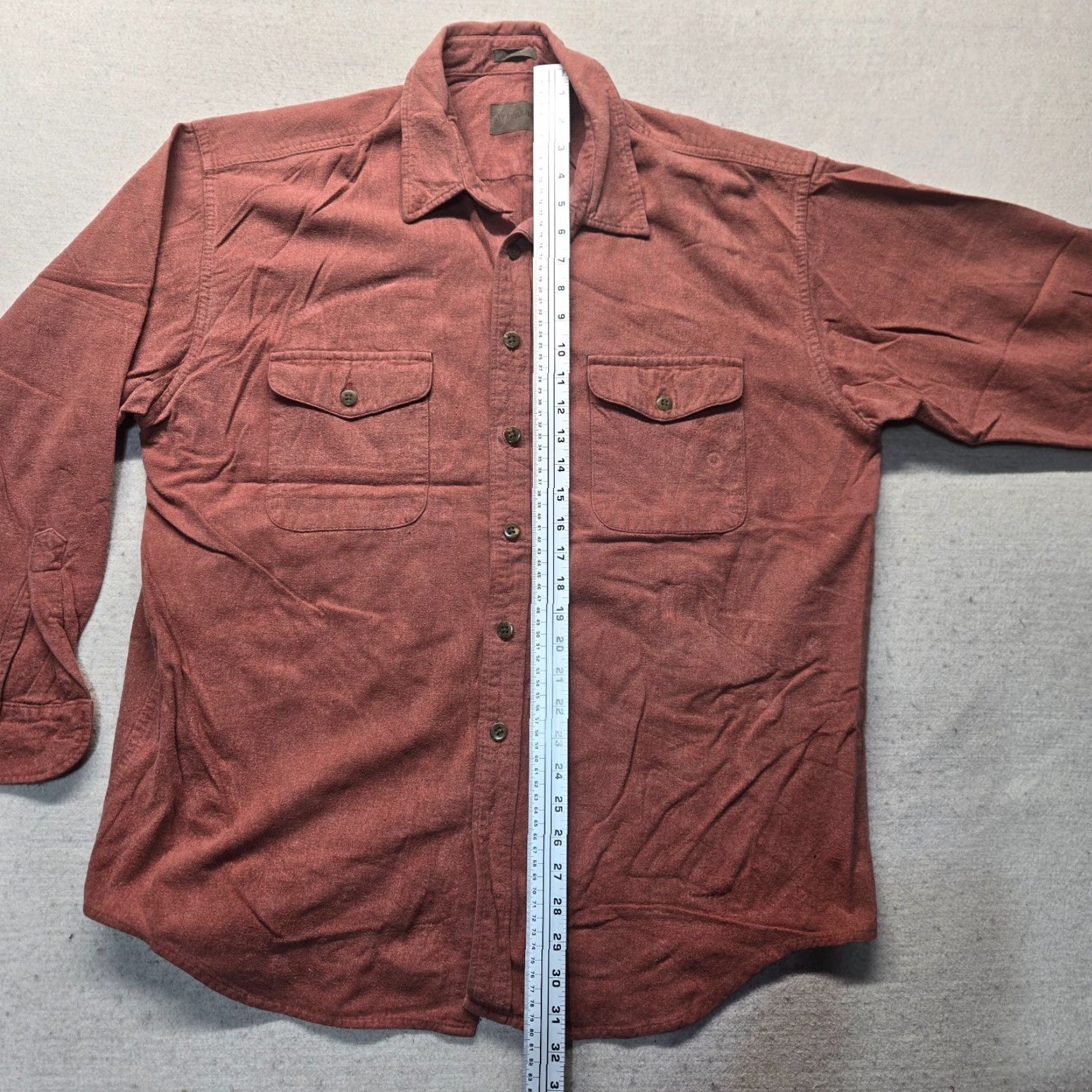Vintage VINTAGE St. John's Bay Men's Button-Up Shirt Long Sleeve Fall Winter XL Red Chamois Cloth Outdoor Size US XL / EU 56 / 4 - 7 Thumbnail