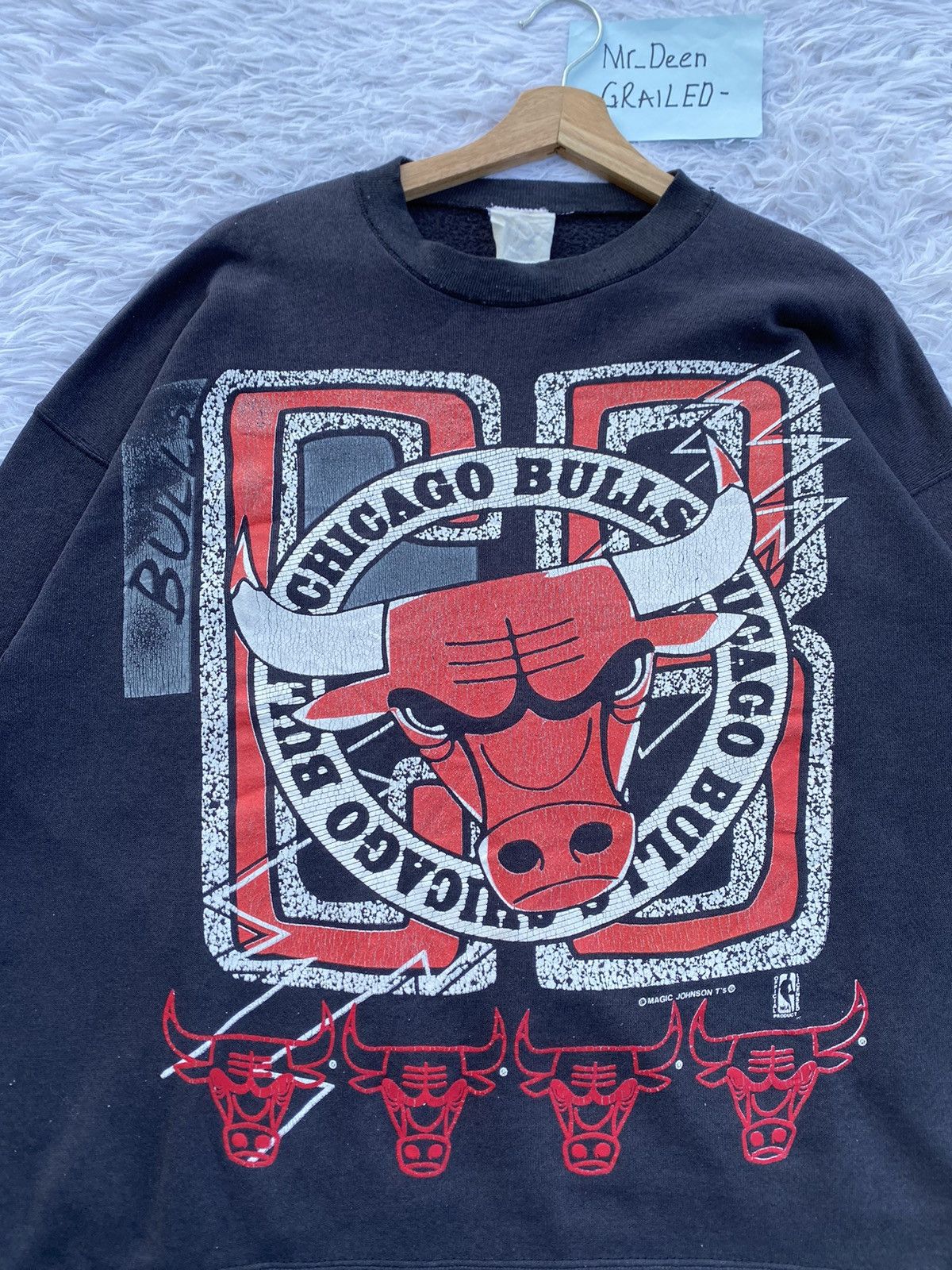 NBA Rare Vintage 90s Chicago Bulls Sweater Size US M / EU 48-50 / 2 - 8 Thumbnail