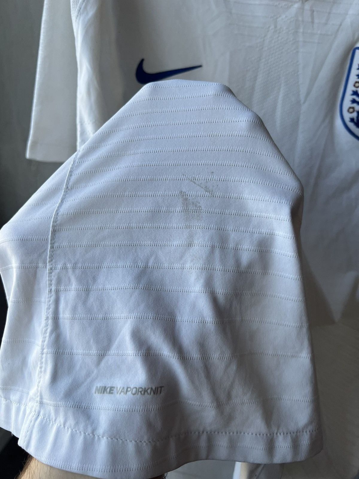 Nike 2018/19 ENGLAND TEAM HOME PLAYER ISSUED SOCCER JERSEY Size US XL / EU 56 / 4 - 14 Thumbnail