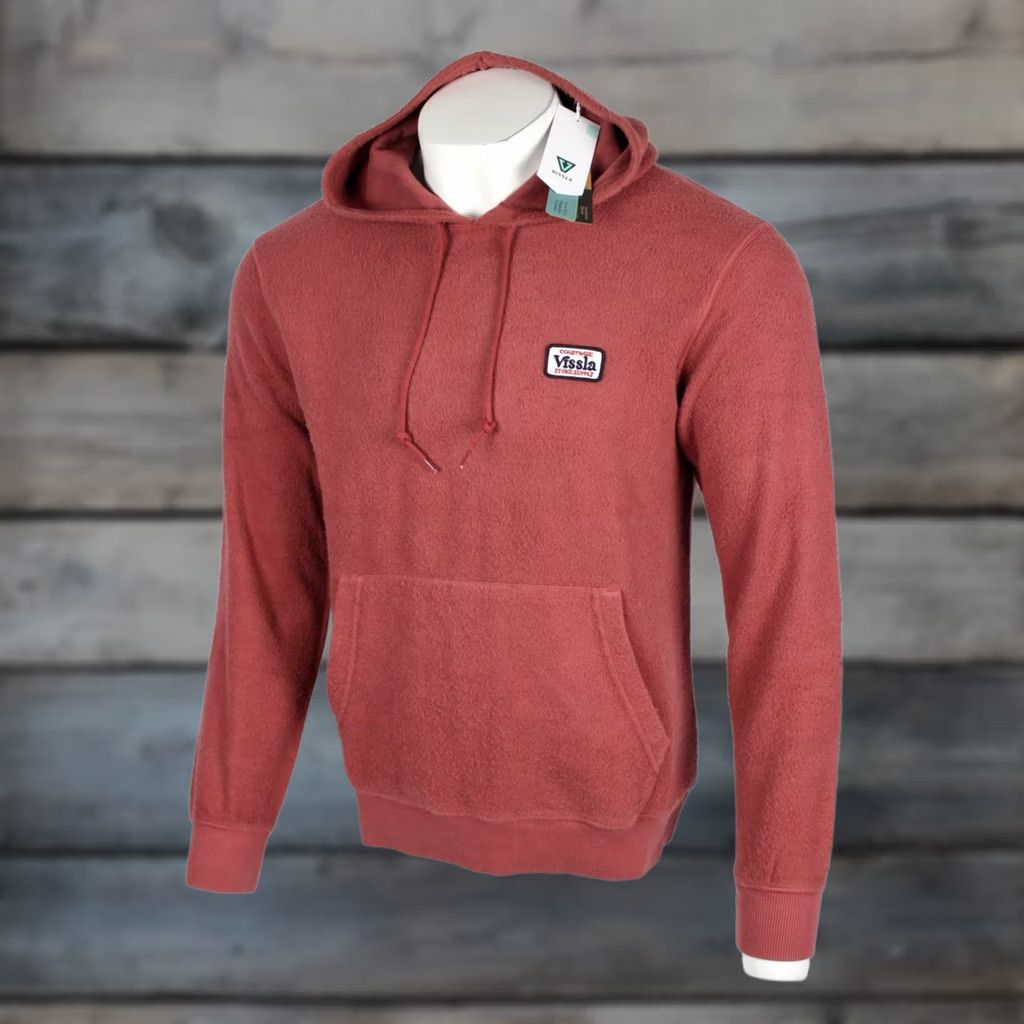 Vissla VISSLA Men's Solid Sets Eco Pullover Hoodie Sweatshirt M Red SRD Hoodie Mens Medium Red SRD Size US M / EU 48-50 / 2 - 1 Thumbnail
