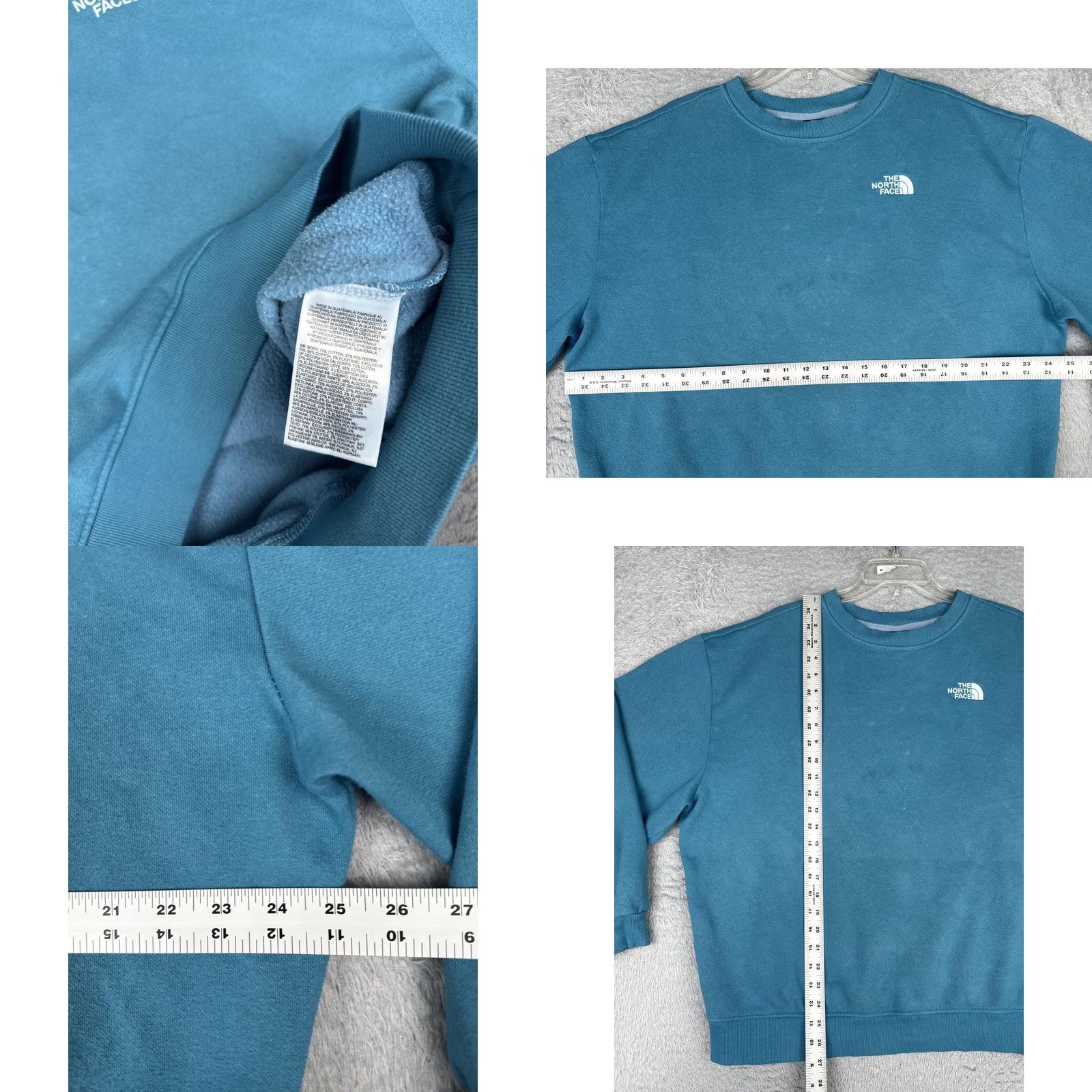 The North Face The North Face Sweatshirt Womens L Blue Jersey Crew Neck Logo Pullover Size L / US 10 / IT 46 - 8 Thumbnail