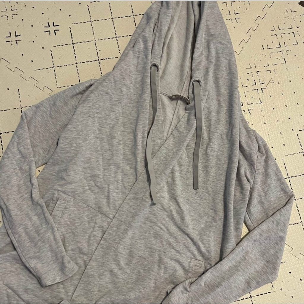 Athleta Athleta Vista Wrap Heathered Gray Open Front Cardigan Size S / US 4 / IT 40 - 4 Thumbnail
