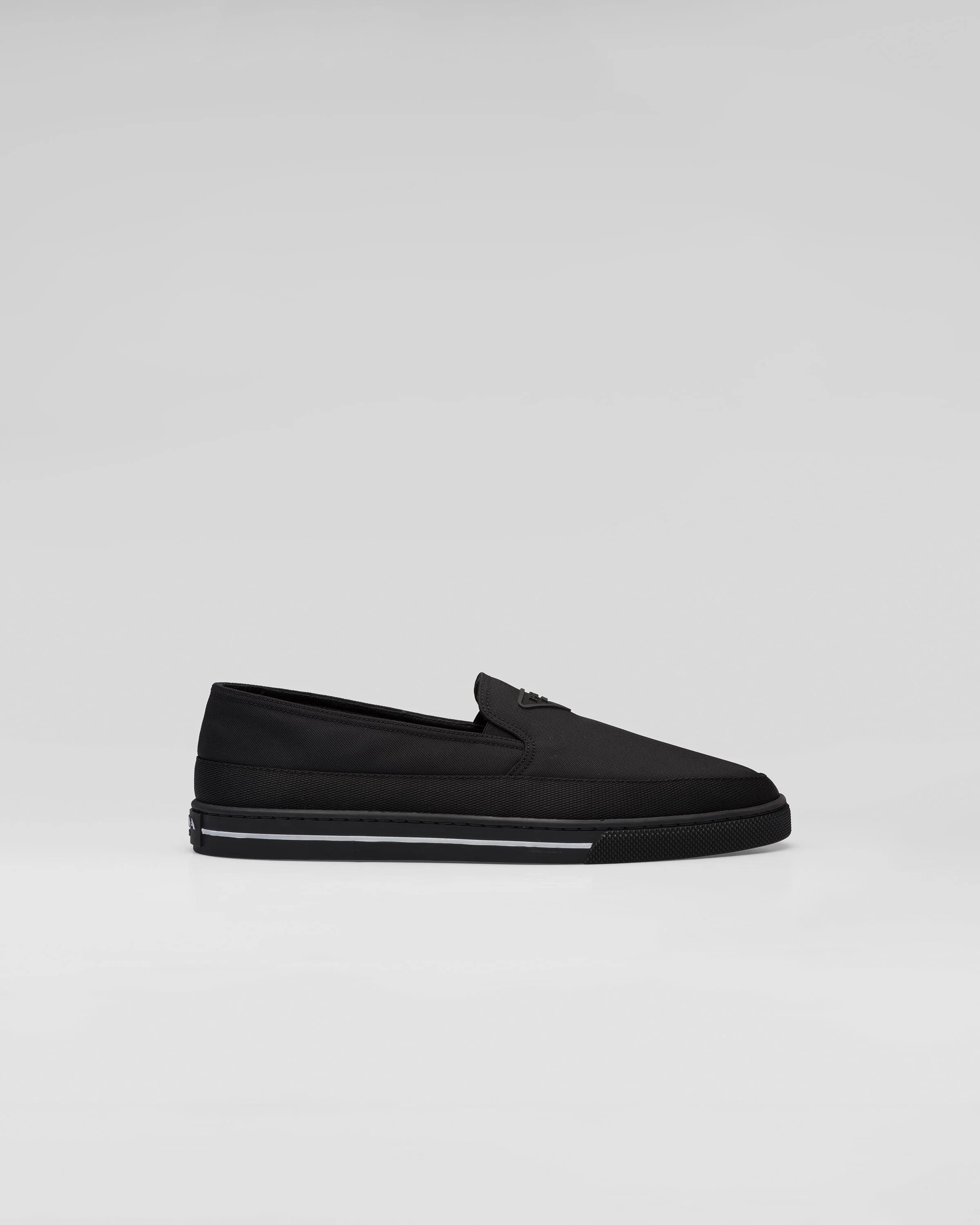 Prada o1srvl11e0226 Re-Nylon Slip-On Sneakers in Black Size US 10 / EU 43 - 2 Thumbnail