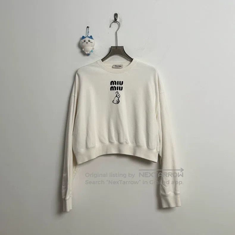 Miu Miu Miu Miu Size S Rabbit sweater limited to the year of the ra Size S / US 4 / IT 40 - 1 Thumbnail