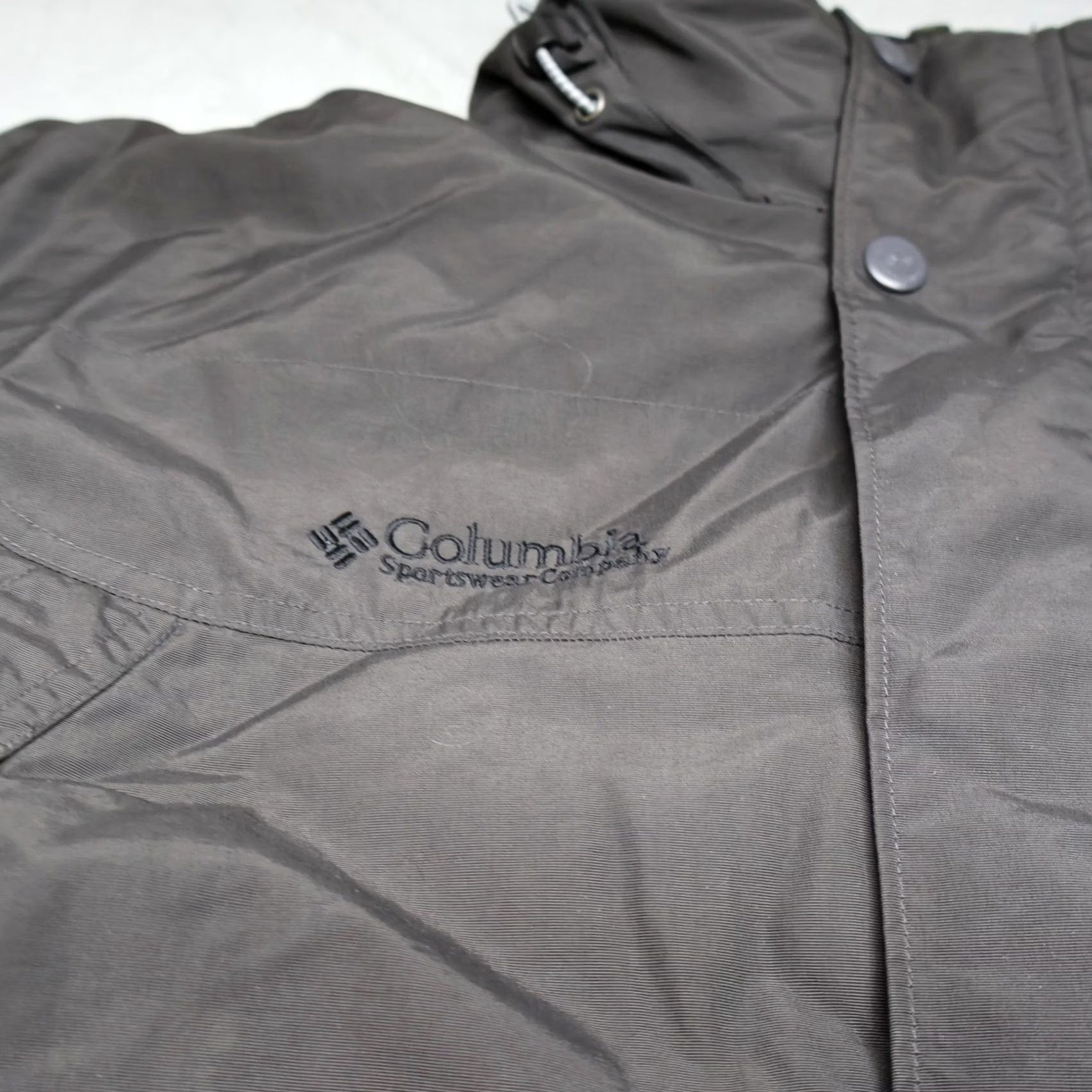 Vintage Columbia Jacket Mens XL Brown Windproof Full Zip Parka 90s Vintage Style Size US XL / EU 56 / 4 - 5 Thumbnail