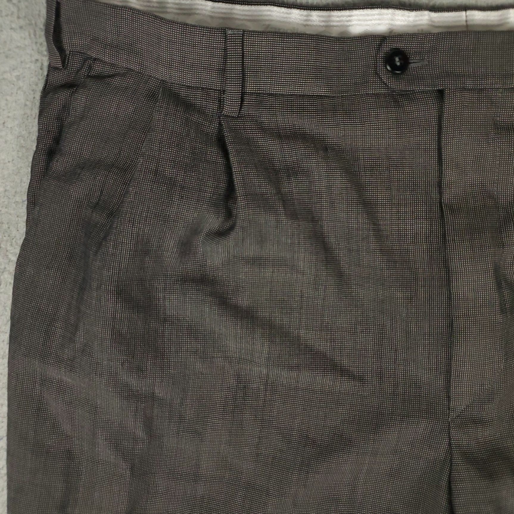 Zanella VINTAGE Zanella Dress Pants Men 40x29 Wool Gray Business Formal Workwear Slim Fit Italy Size US 40 / EU 56 - 2 Thumbnail