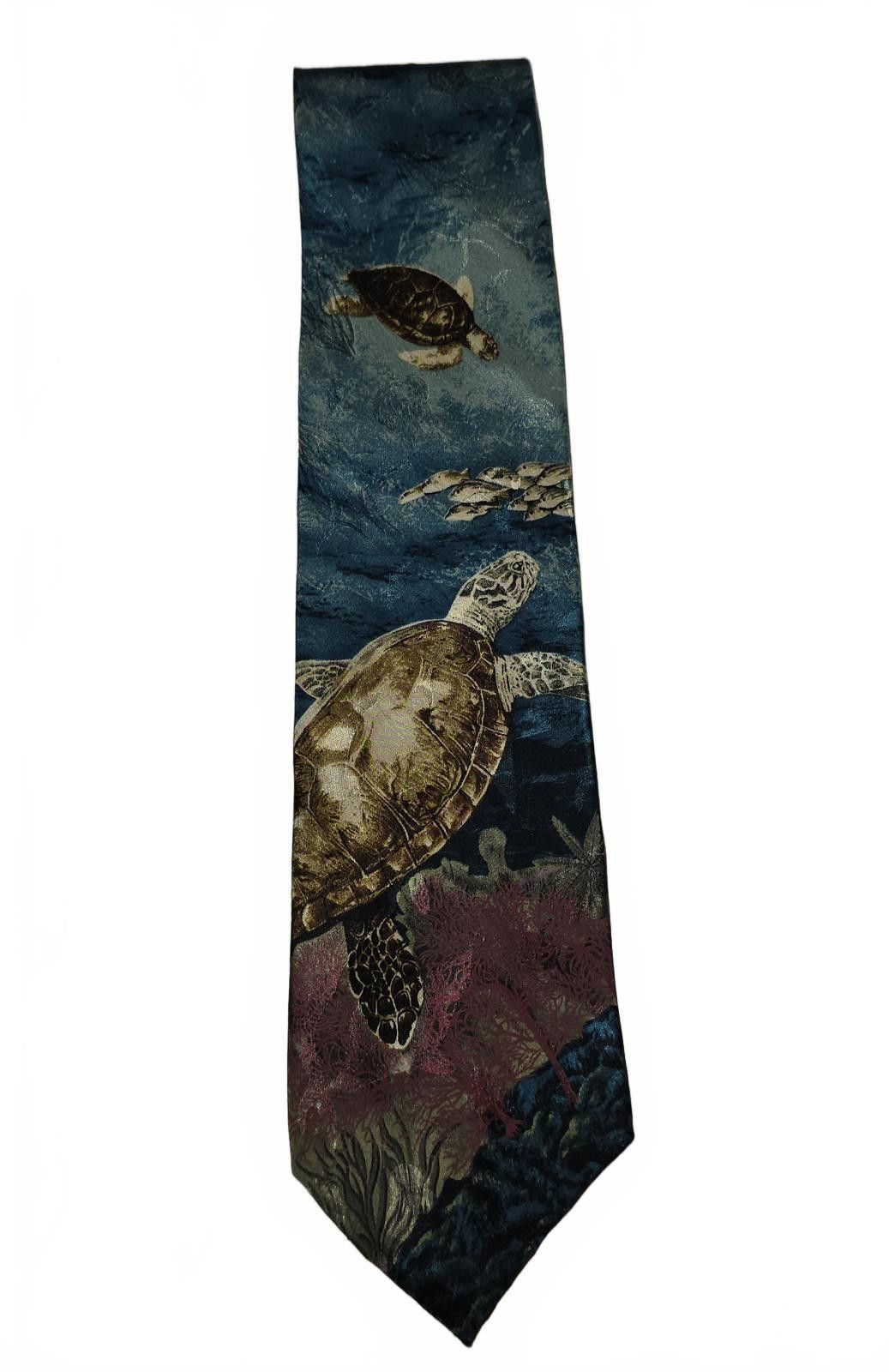 Other Wembley Vintage Sea Turtle Patterned Neck Tie Size ONE SIZE - 2 Thumbnail