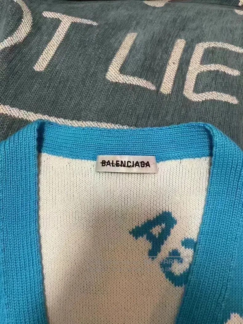 Balenciaga Balenciaga Sky blue bulletin sweater Size US S / EU 44-46 / 1 - 3 Thumbnail