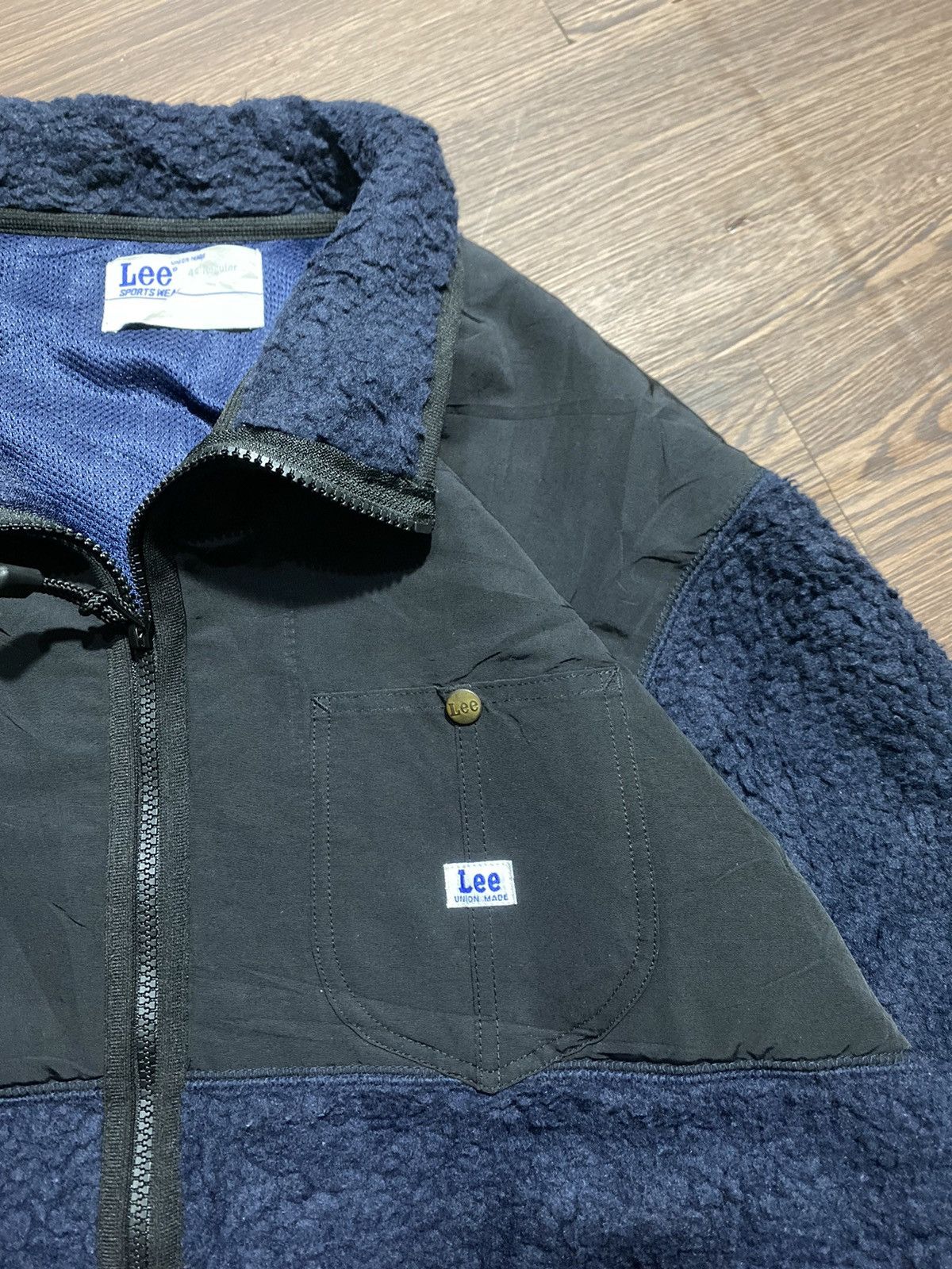 Lee Lee Fleece Jacket Navy Size US L / EU 52-54 / 3 - 3 Thumbnail
