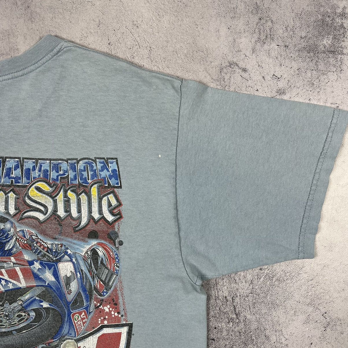 Vintage Vintage Colin Edwards World Champion Honda racing tee 00’s Size US L / EU 52-54 / 3 - 6 Thumbnail