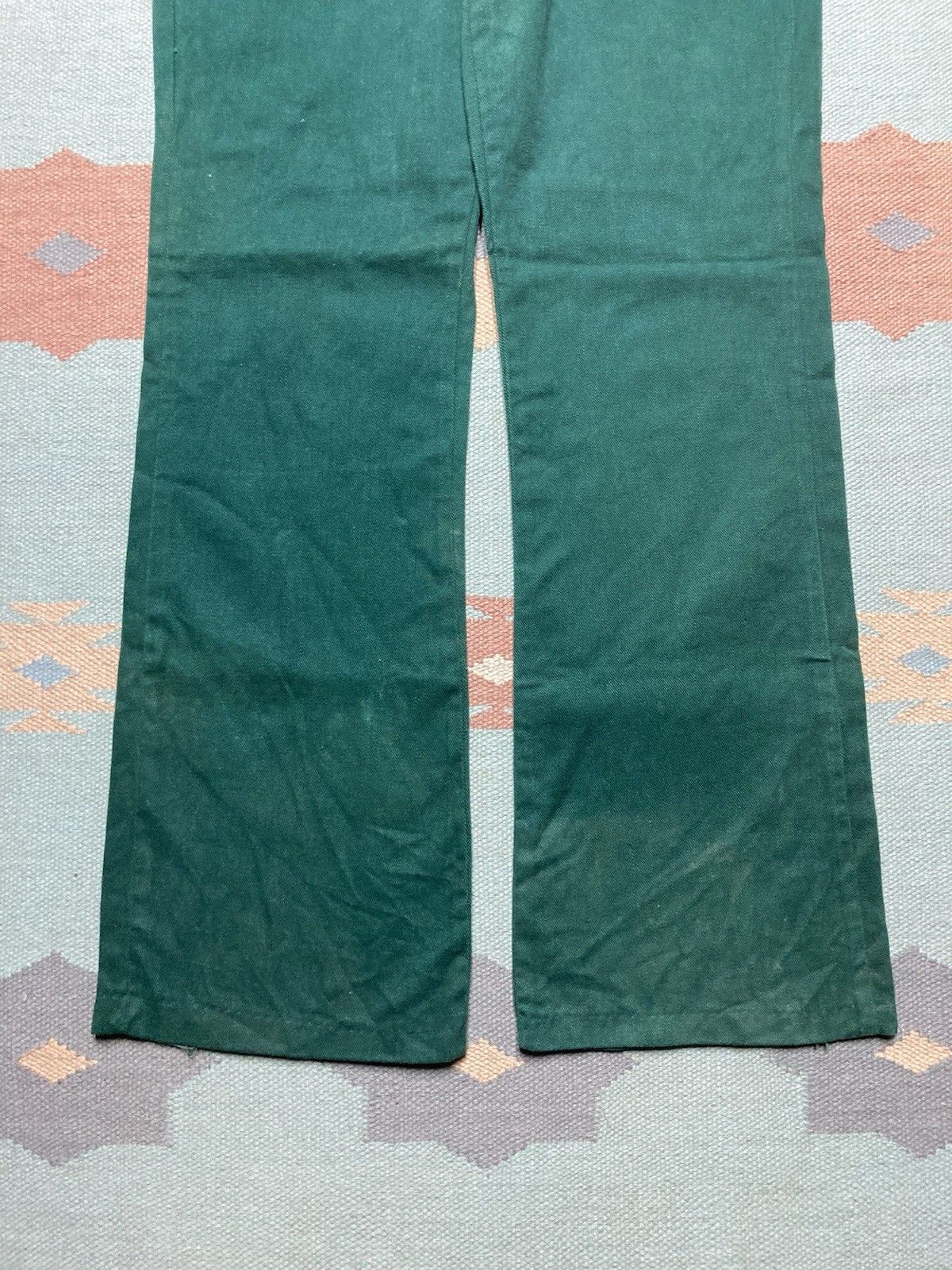 Vintage NEW Vtg 70s bell bottom flare pants soft deadstock 16 32x33 Size 32" / US 10 / IT 46 - 2 Thumbnail