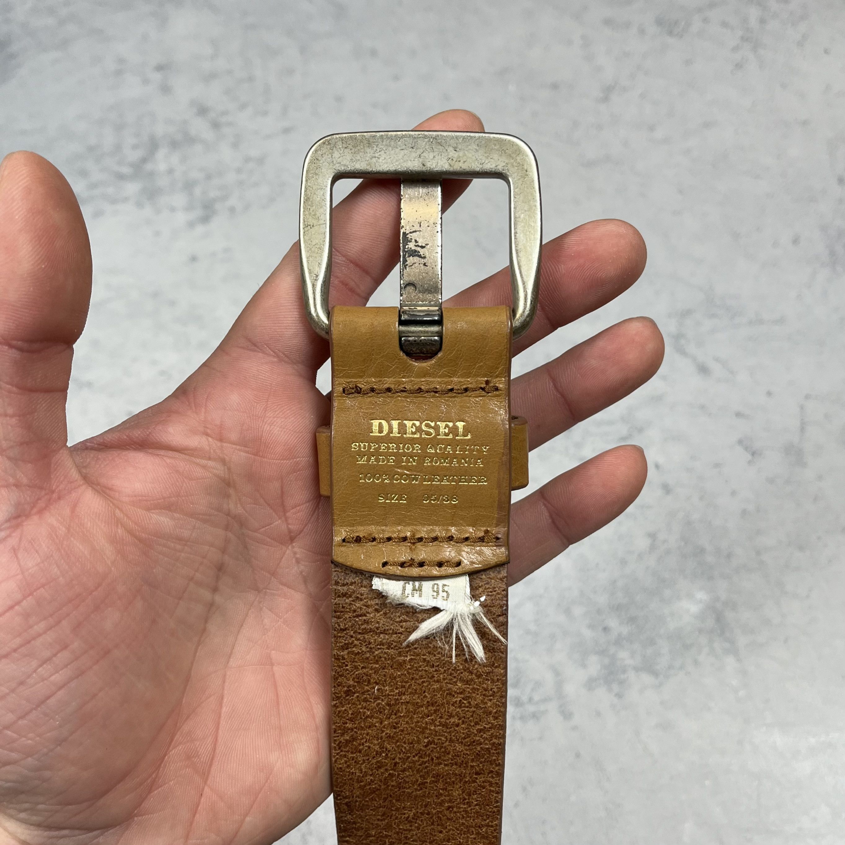 Diesel Vintage Diesel B-Star Leather Y2K Belt 2000’s Size ONE SIZE - 7 Thumbnail