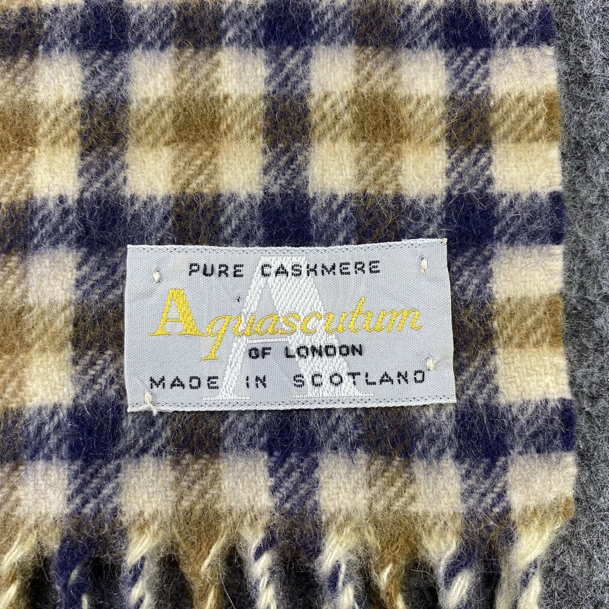 Aquascutum × Vintage Aquasqutum Cashmere Muffler / Scarf / Neckwear -K042 Size ONE SIZE - 5 Thumbnail
