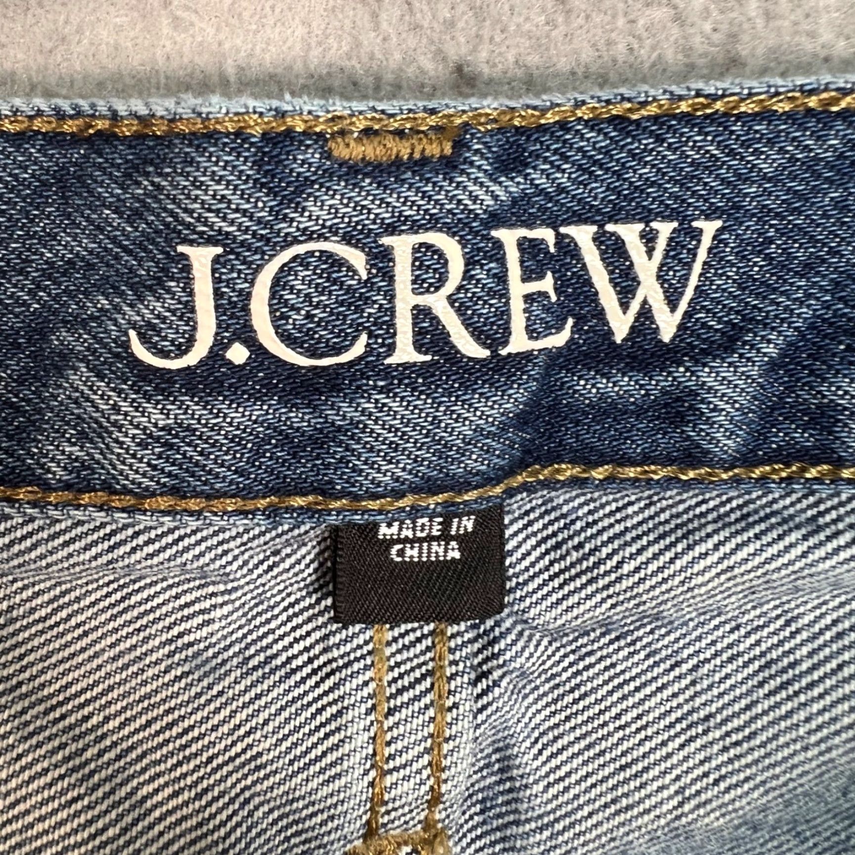 J.Crew VINTAGE J.CREW Jeans Wide-Leg Womens Size 30 Blue 100% Cotton Distressed Hem 31in Inseam Size 30" / US 8 / IT 44 - 4 Thumbnail