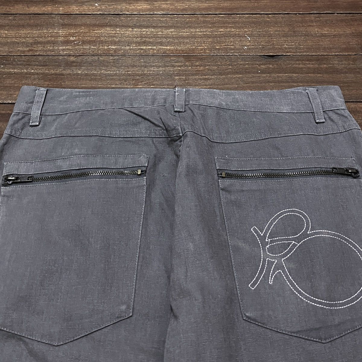 Le Grande Bleu (L.G.B.) Rare Design Vintage Japanese Brand Bong Bondage Pants 1990s Size US 33 - 4 Thumbnail