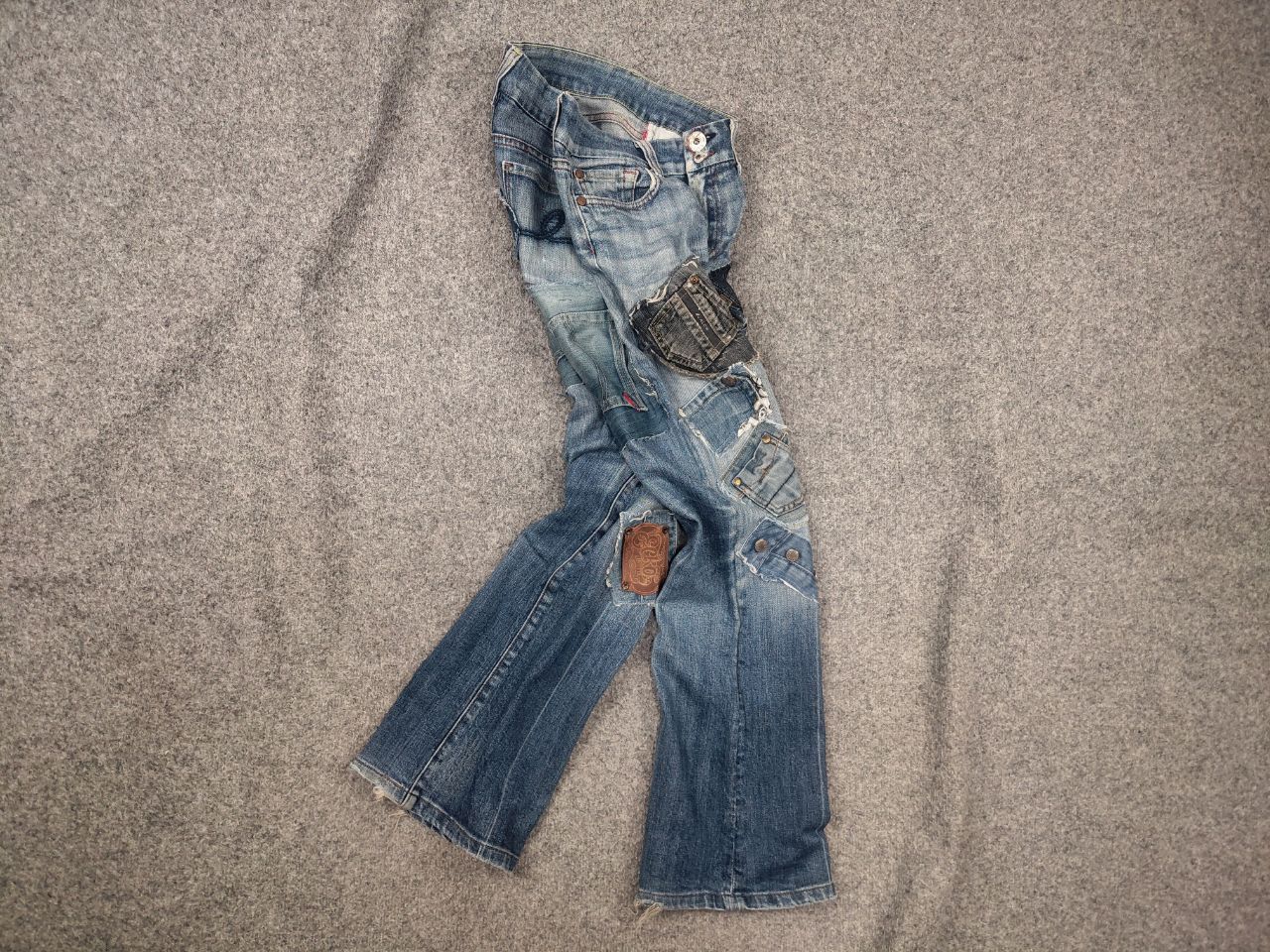 Ecko Unltd. Vintage Ecko unltd Patchwork Denim Japan LGB Y2k Style Jeans Size US 32 / EU 48 - 1 Thumbnail