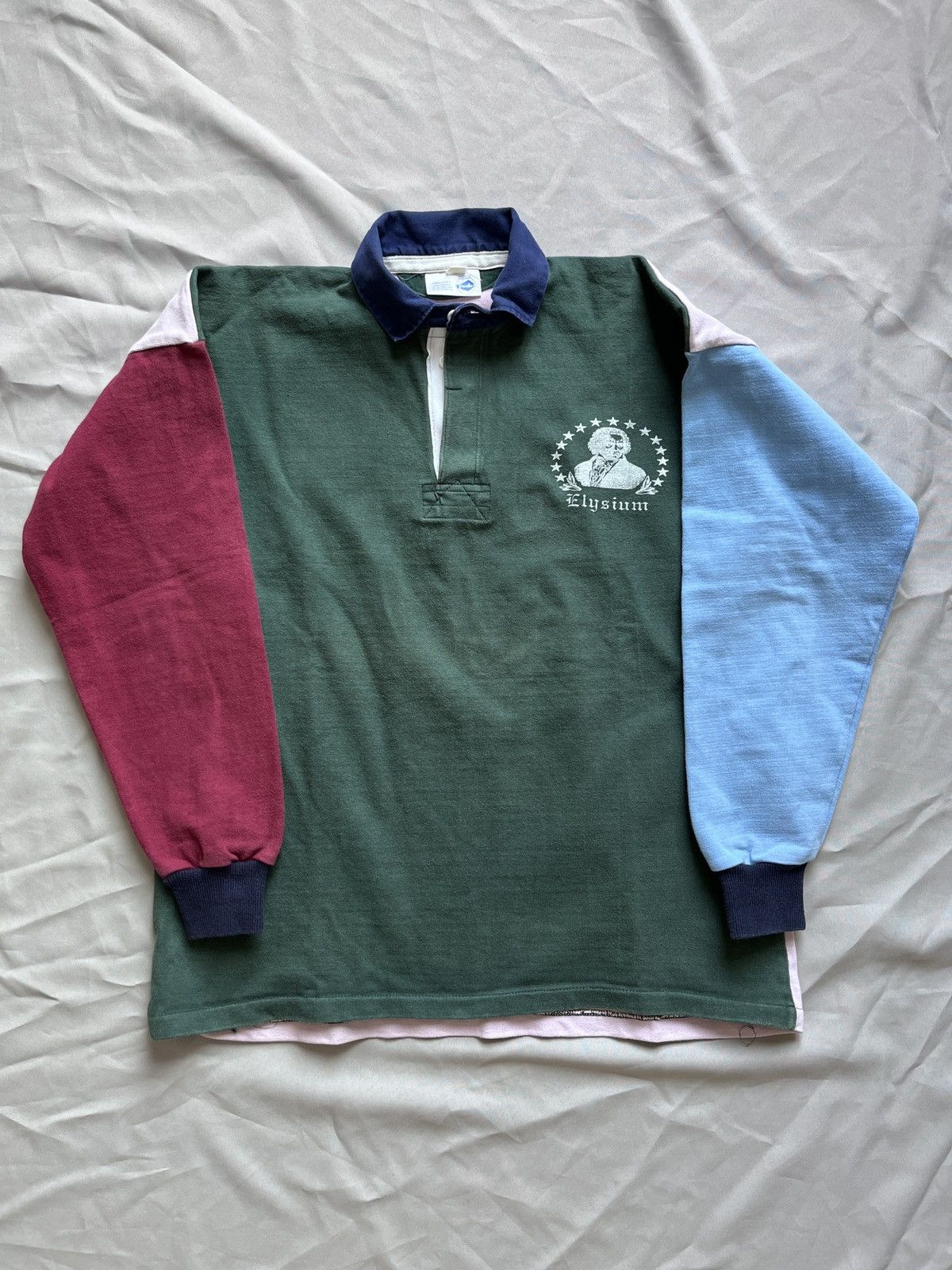 Vintage Vintage Ludwig van Beethoven Elysium Rugby Shirt Size US L / EU 52-54 / 3 - 9 Thumbnail