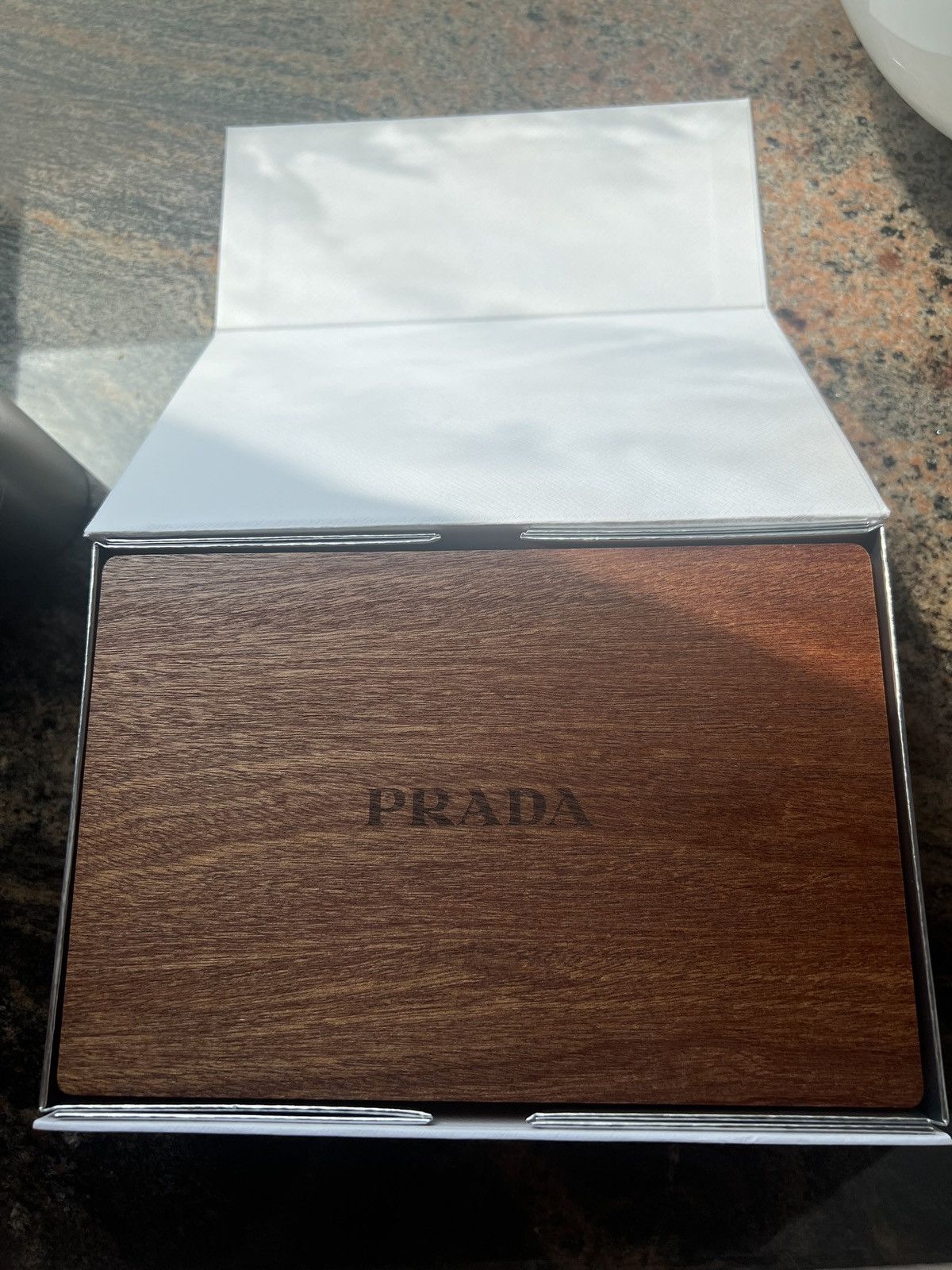 Prada Prada wooden candy jewelry storage box with coasters Size ONE SIZE - 4 Thumbnail