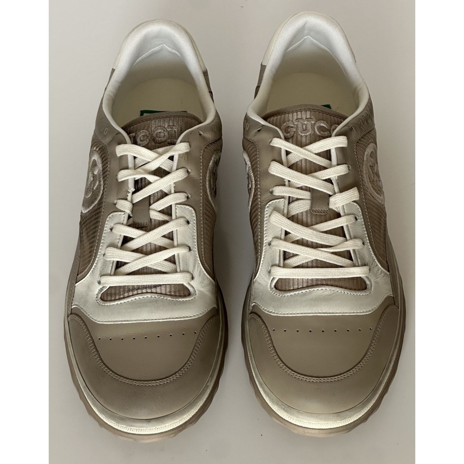 Gucci Gucci Dali Soft Gray/White Leather Sneakers 12.5 US 778301 Size US 12.5 / EU 45-46 - 11 Thumbnail