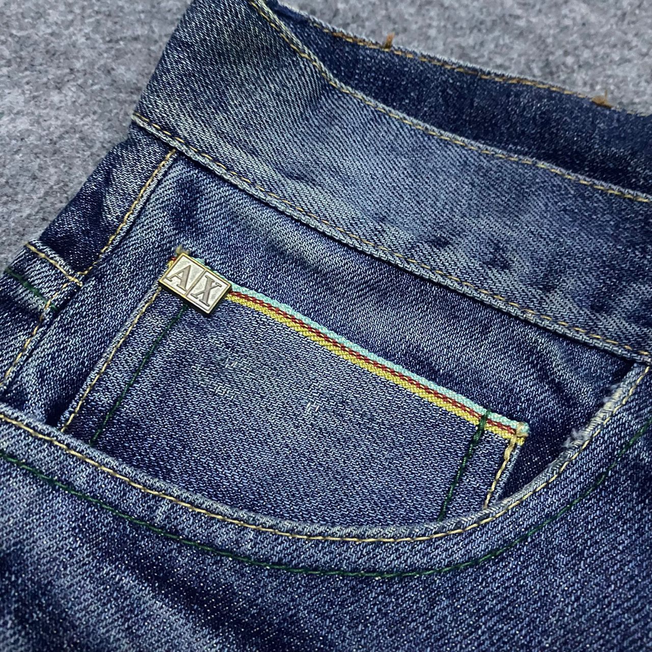 Armani Exchange 💥Best Offer💥Vintage Armani Exchange Selvegde Denim Size US 34 / EU 50 - 8 Thumbnail