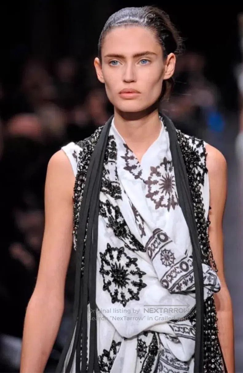 Other Ann Demeulemeester Showstopper Scarf Printed Wrap Skirt Size XS / US 0-2 / IT 36-38 - 5 Thumbnail