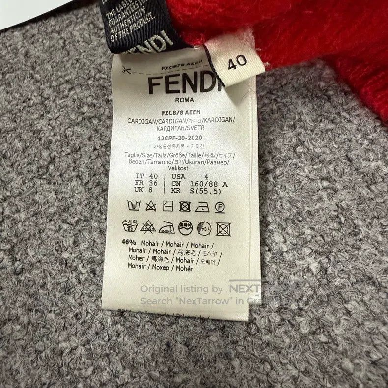 Fendi Fendi Double F Mohair Knit Cardigan Size XS / US 0-2 / IT 36-38 - 6 Thumbnail