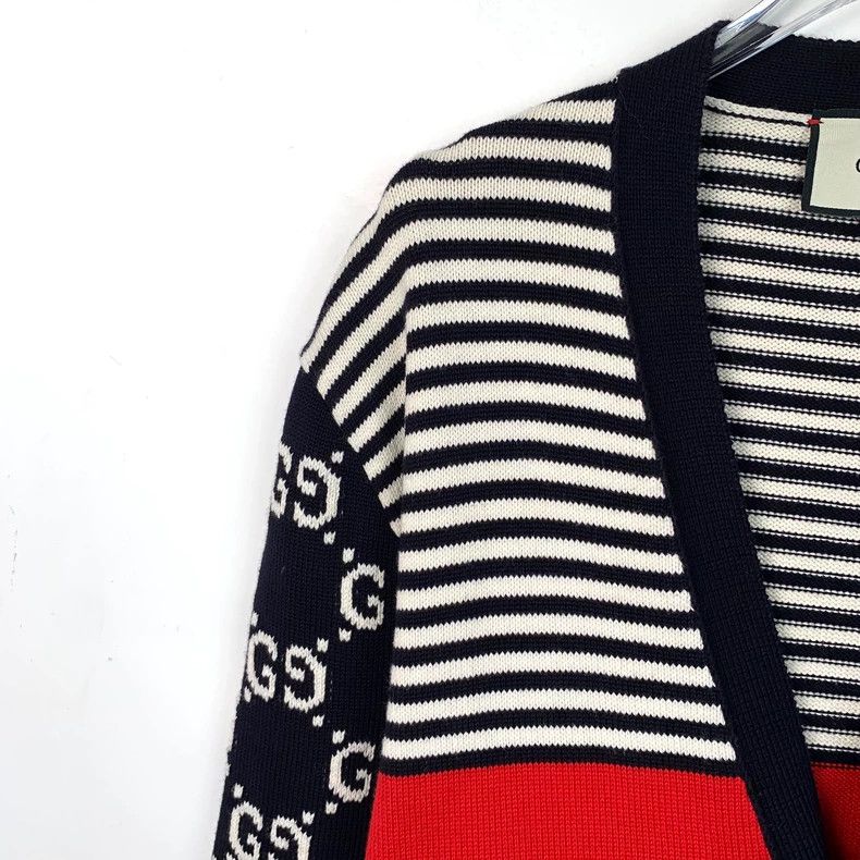 Gucci Gucci Size 3XL Color block striped logo old flower full pr Size US XL / EU 56 / 4 - 3 Thumbnail