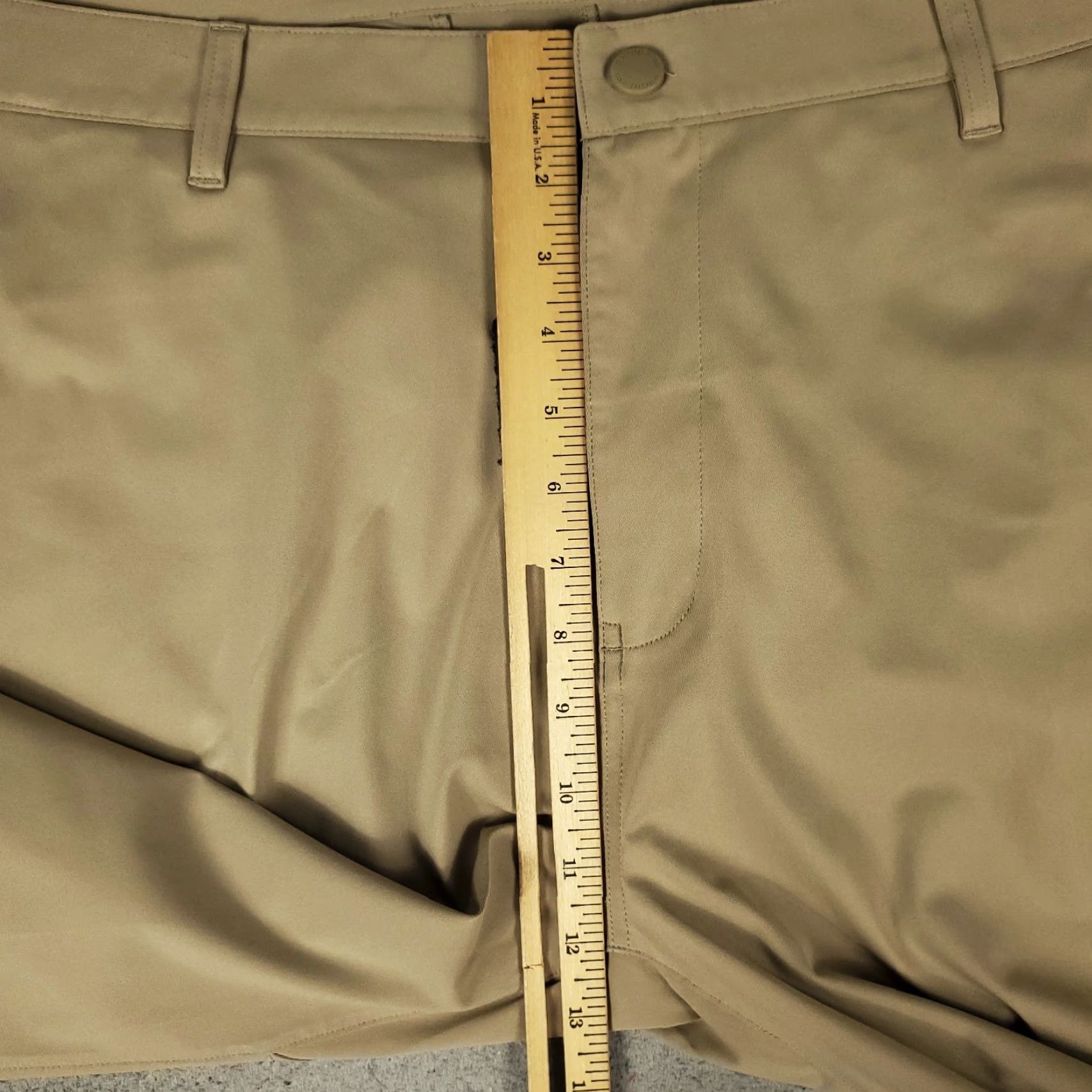 Rhone Rhone Pants Mens 40x27 Beige Chino Flat Front Straight Regular Office, Business, Casual, Formal, Travel, Wedding, Workwear Trousers Size 40 Men Size US 40 / EU 56 - 5 Thumbnail