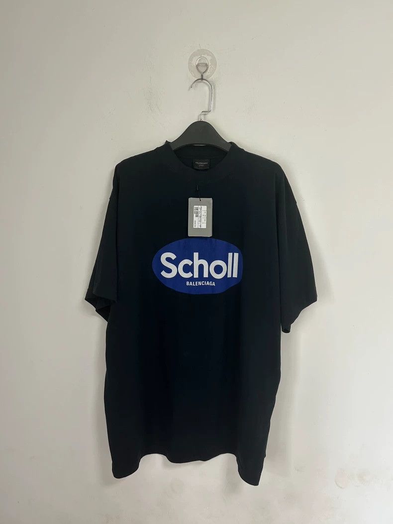 Balenciaga Balenciaga Scholl co-branded loose short sleeve tee Size US XS / EU 42 / 0 - 1 Thumbnail