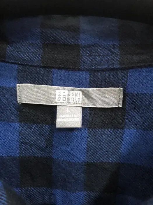 Flannel × Japanese Brand Japanese Brand Uniqlo Plaid Tartan Flannel Shirt 👕 Size US L / EU 52-54 / 3 - 3 Thumbnail