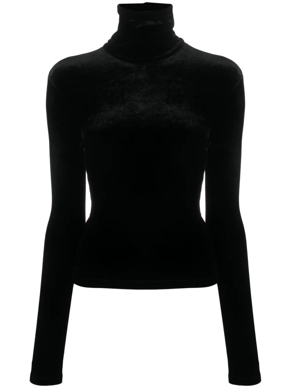 Saint Laurent Paris o1s1wg110825 High-Neck T-Shirt in Black Size L / US 10 / IT 46 - 1 Thumbnail