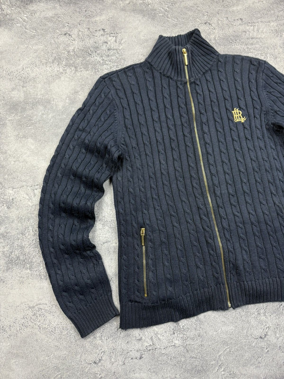 Polo Ralph Lauren Polo Ralph Lauren Green Label Cable Knit Full Zip Sweater Size M / US 6-8 / IT 42-44 - 6 Thumbnail