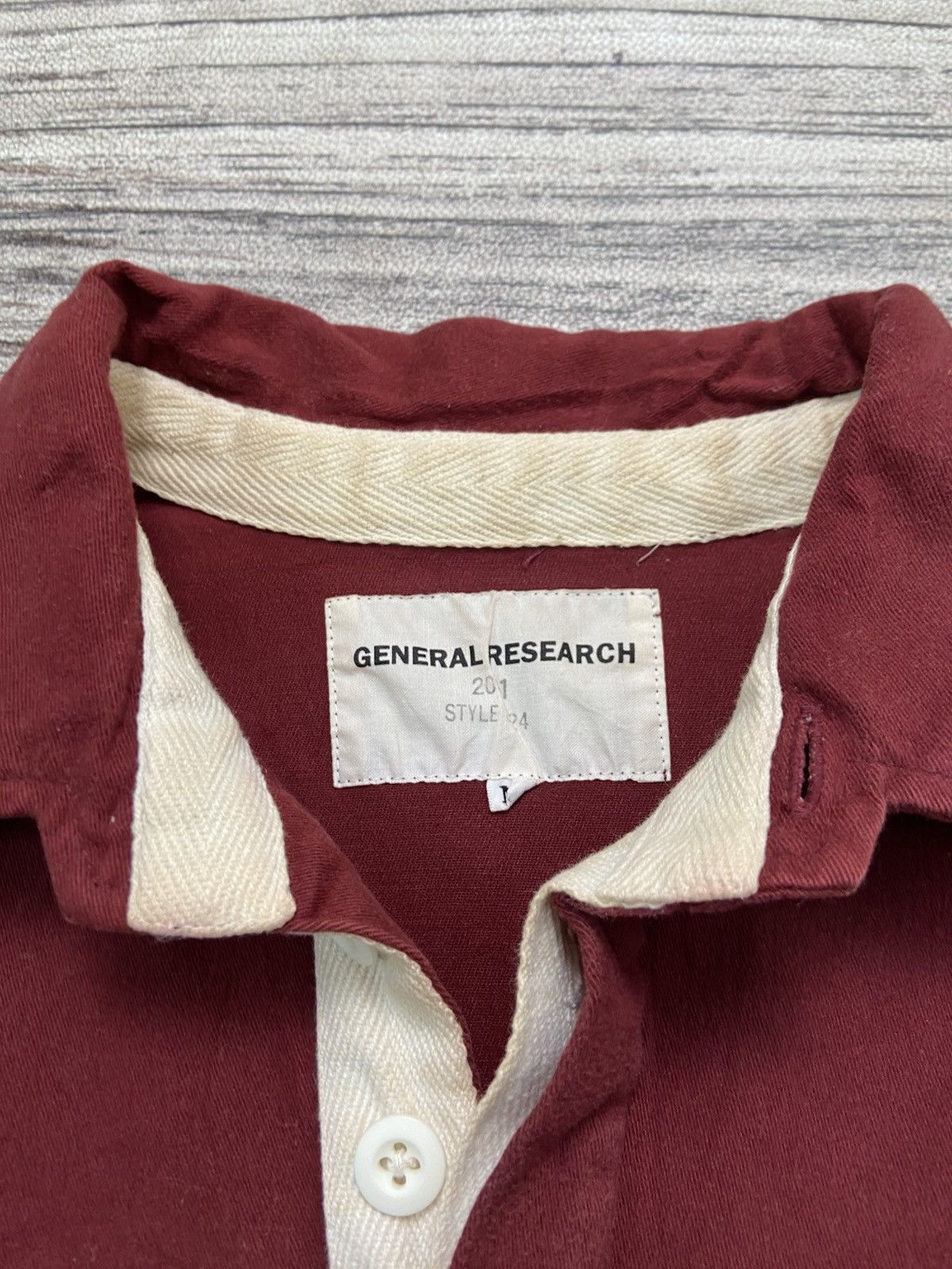 General Research Vintage 2001 SS24 General Research Heavyweight Rugby Shirts Size US M / EU 48-50 / 2 - 7 Thumbnail