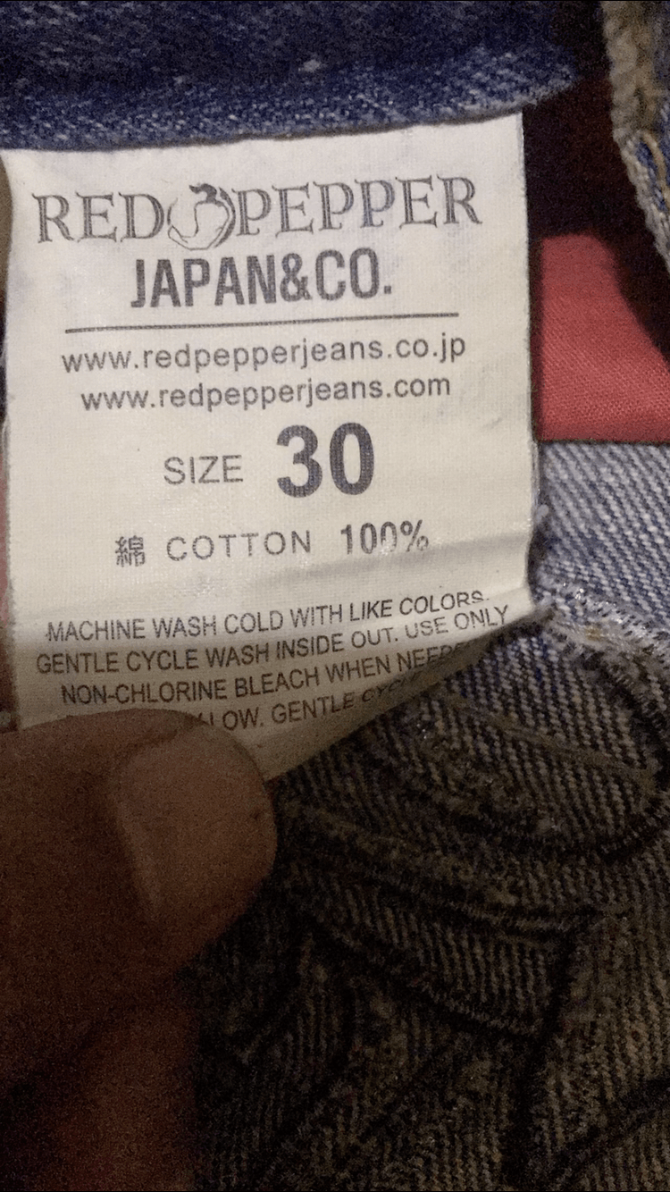 If Six Was Nine × Japanese Brand Red Pepper Rusty Mud Distressed Denim Pants Size US 32 / EU 48 - 4 Thumbnail