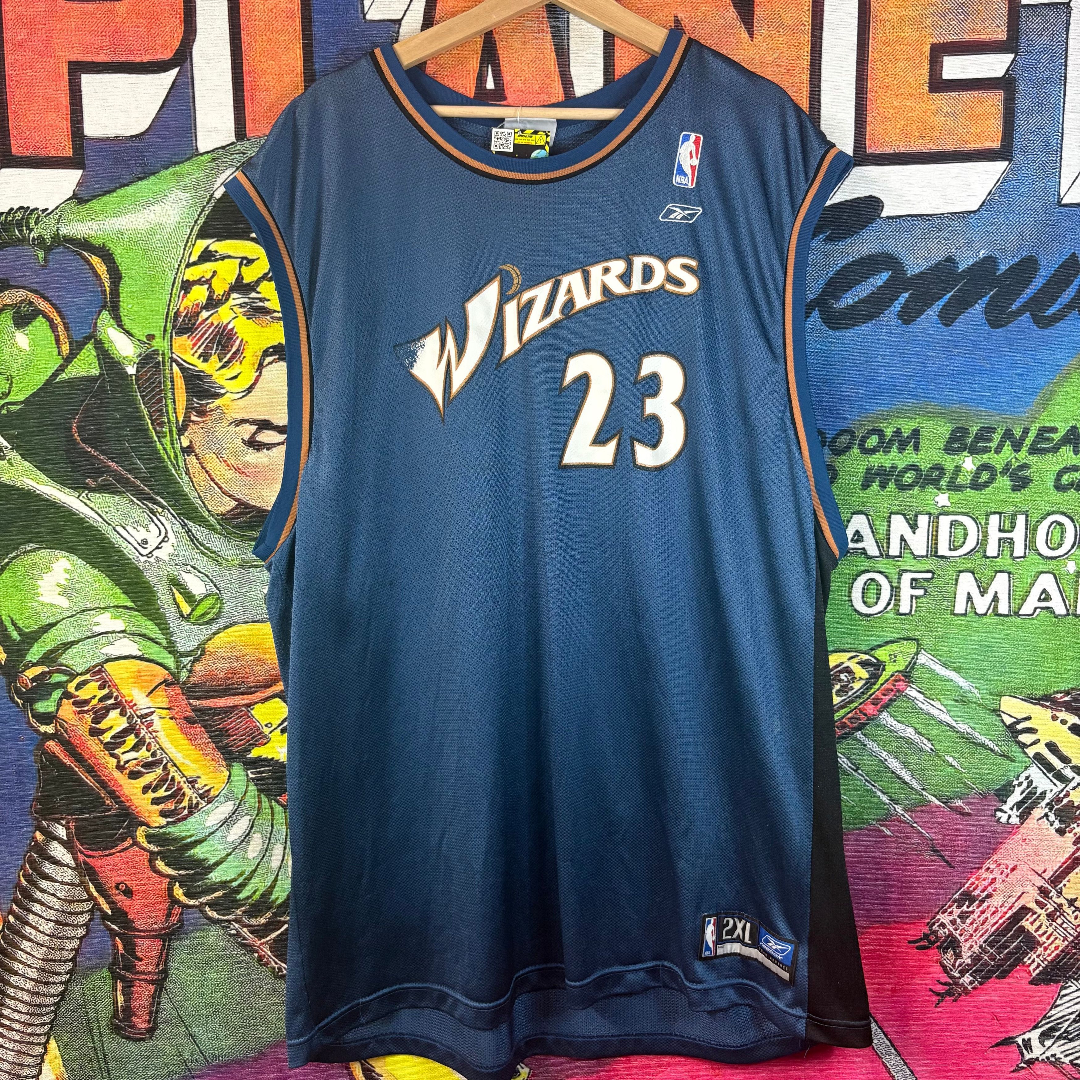 NBA Y2K Wizards Michael Jordan Jersey Size 2XL Size US XXL / EU 58 / 5 - 1 Thumbnail