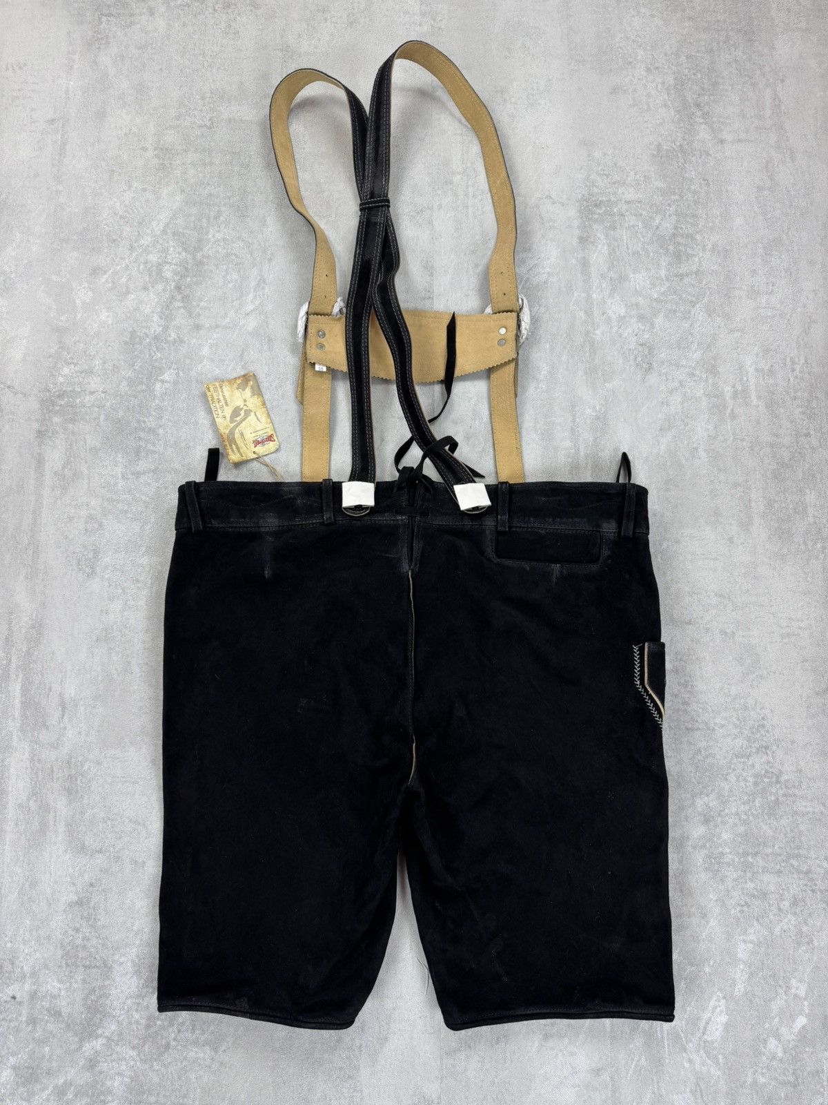 Handmade Stockerpoint Leather Shorts Lederhose Deutschland Mens Sz 58 Size US 38 / EU 54 - 3 Thumbnail