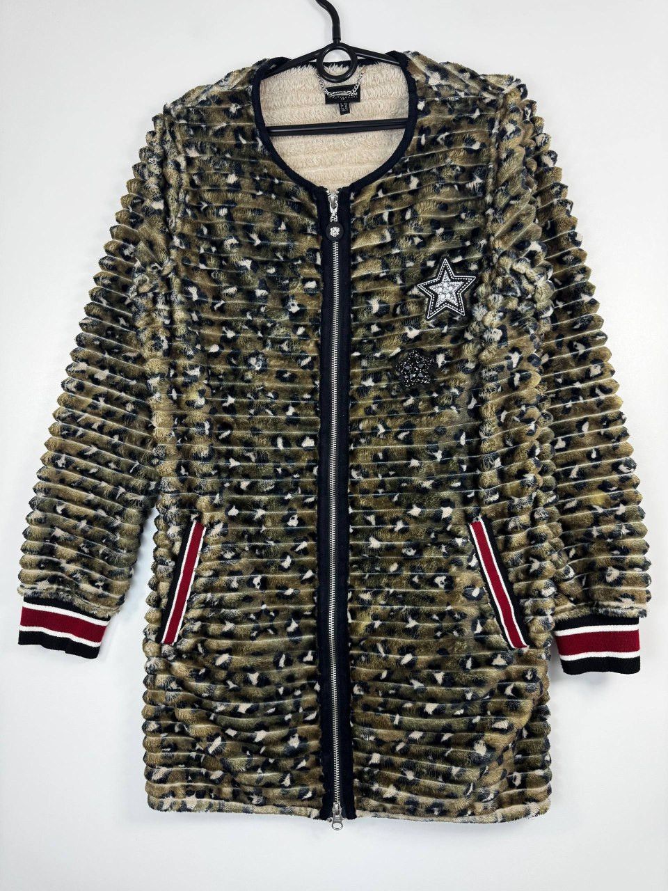 Sportalm Kitzbuhel Sportalm Kitzbuhel Womens Faux Fur Jacket Leopard Alpine36 Size M / US 6-8 / IT 42-44 - 1 Thumbnail
