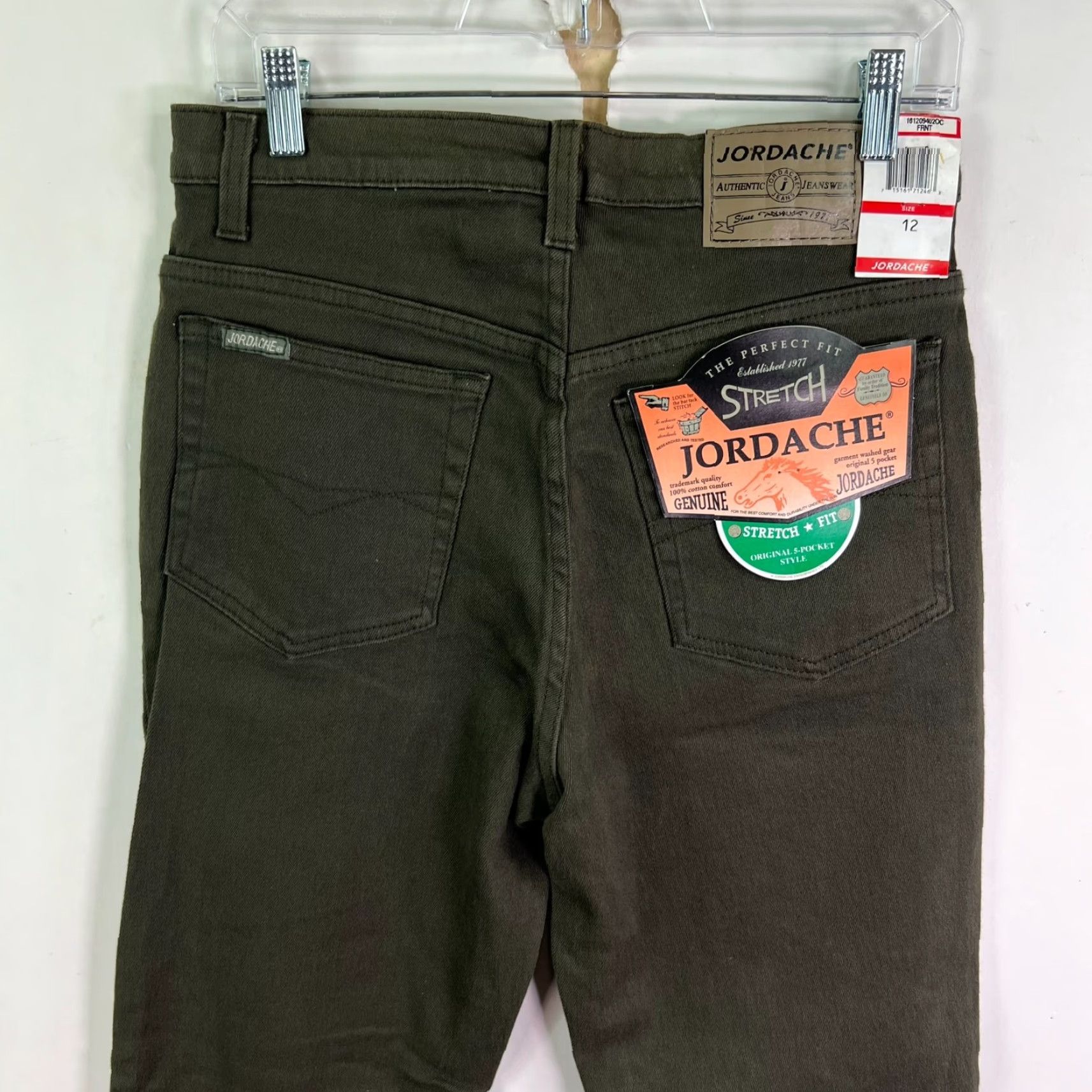 Jordache Jordache Stretch Fit Denim Jeans Women's Size 12 Brown 30x30 NWT Size 34" / US 12 / IT 48 - 5 Thumbnail