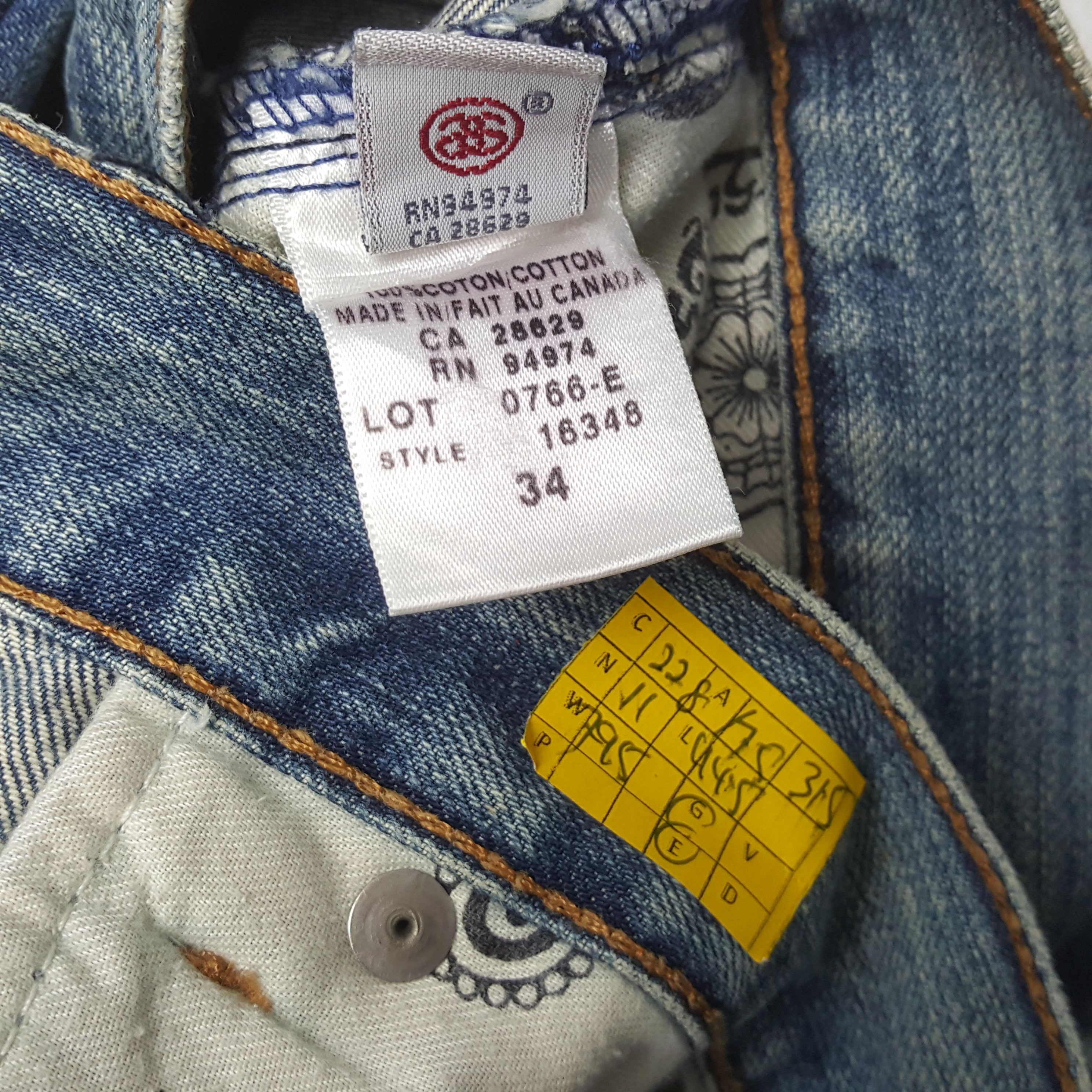 Stussy × Vintage Vintage STUSSY Streetwear Skateboard Logo Style Custom Jeans Size US 35 - 13 Thumbnail