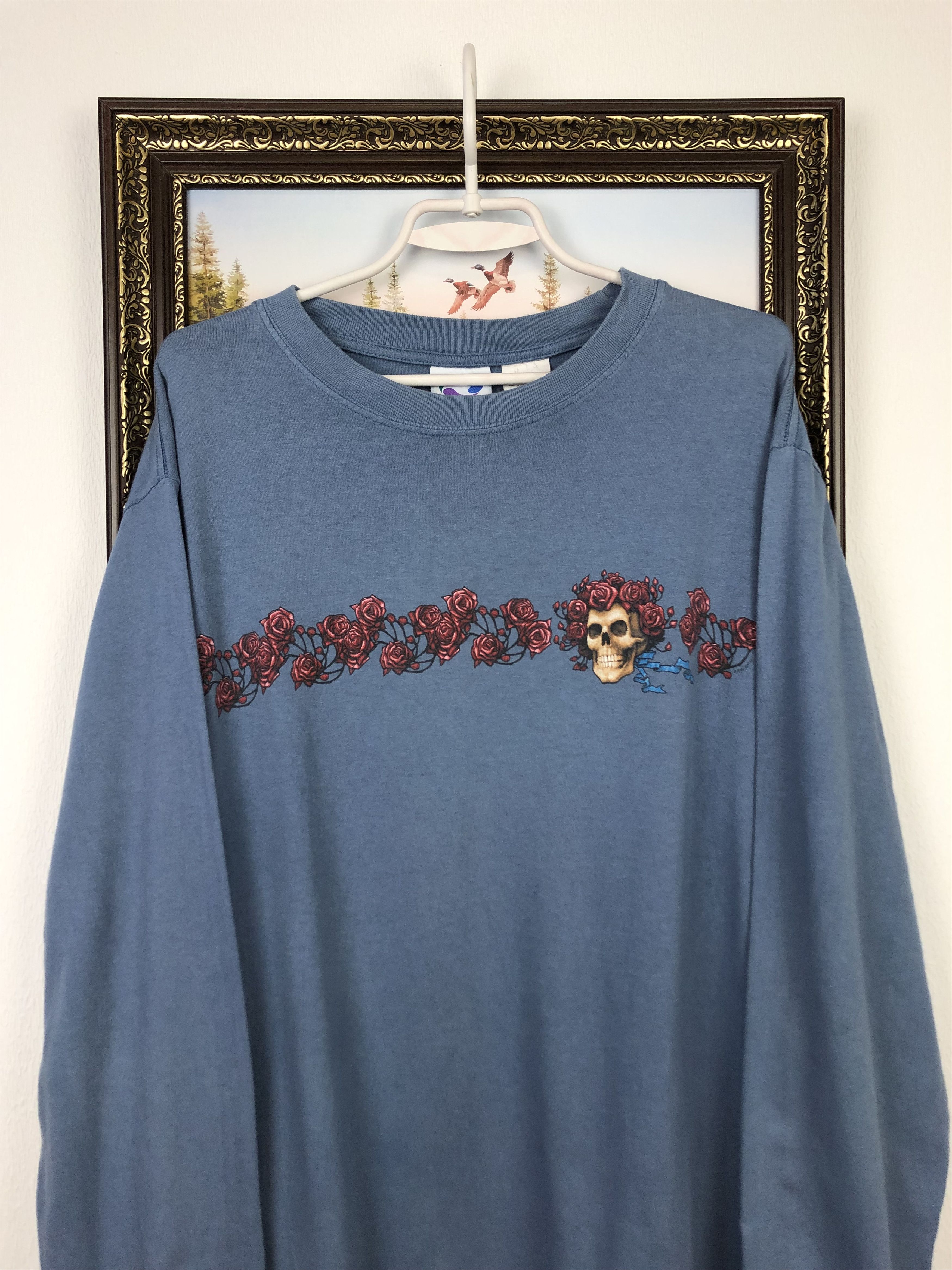 Liquid Blue Vintage Grateful Dead Liquid Blue Skull Roses Shirt Long Tee Size US L / EU 52-54 / 3 - 2 Thumbnail
