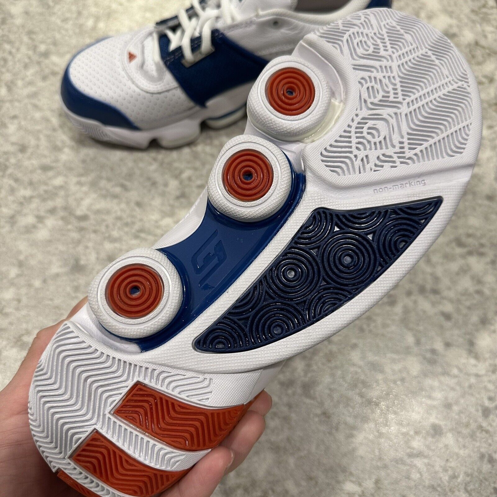 Adidas Size 7 - adidas Gil Zero Restomod White Blue Orange Gilbert Size US 7 / EU 40 - 11 Thumbnail