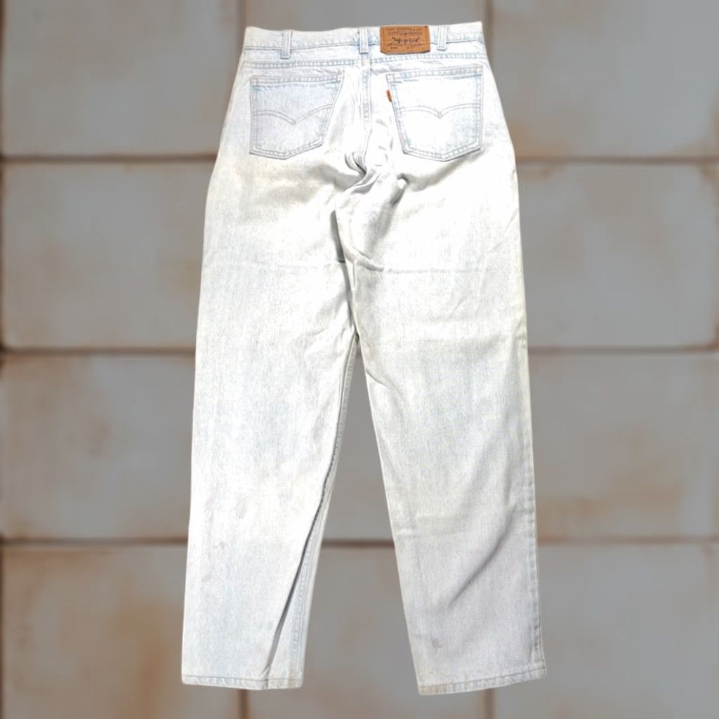 Levi's VINTAGE Levi's 550 Jeans Mens 30x30 Blue 32x30 Tag Relaxed 90s Orange Tab Denim Denim Jeans Stone Wash USA 5-Pocket Mens Size US 30 / EU 46 - 1 Thumbnail