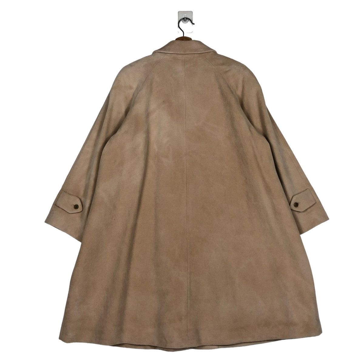 Burberry 🔥VINTAGE LONG WOOL FLY COATS JACKET BURBERRYS HERRINGBONE Size US M / EU 48-50 / 2 - 8 Thumbnail