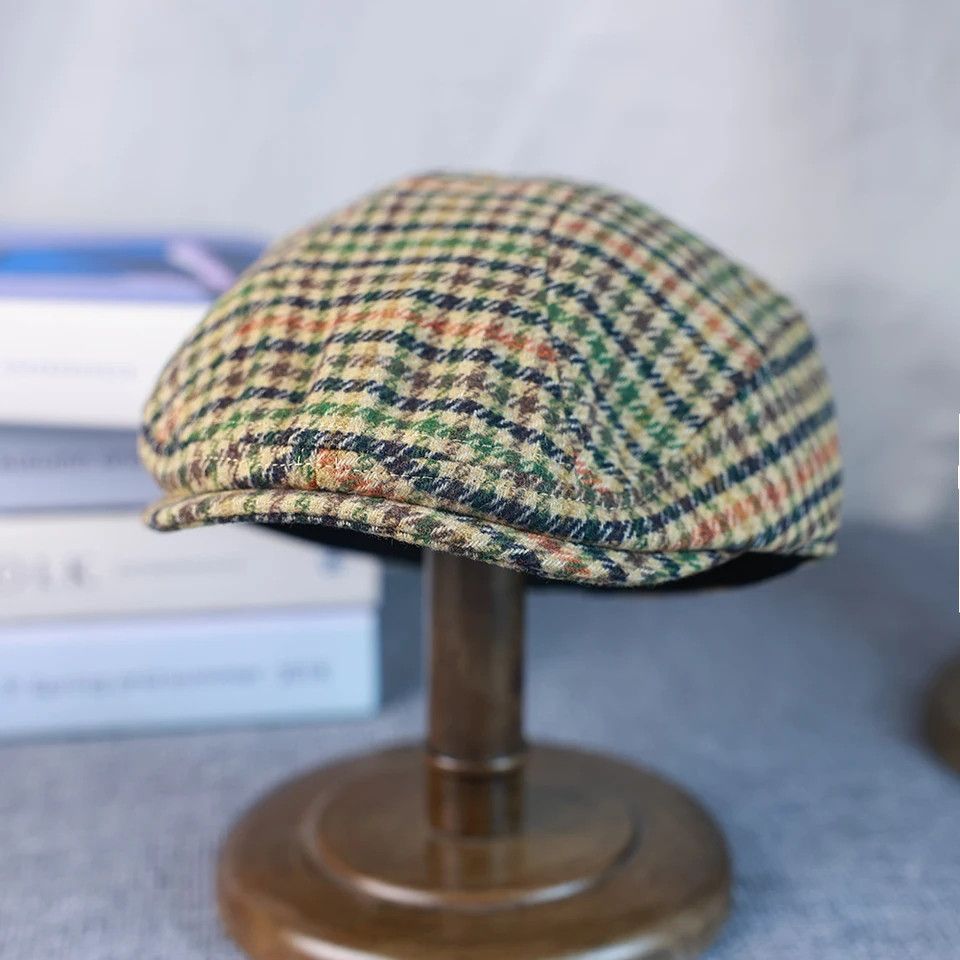 Japanese Brand × Vintage Casual Plaid Hat Men Berets Newsboy Size ONE SIZE - 2 Thumbnail
