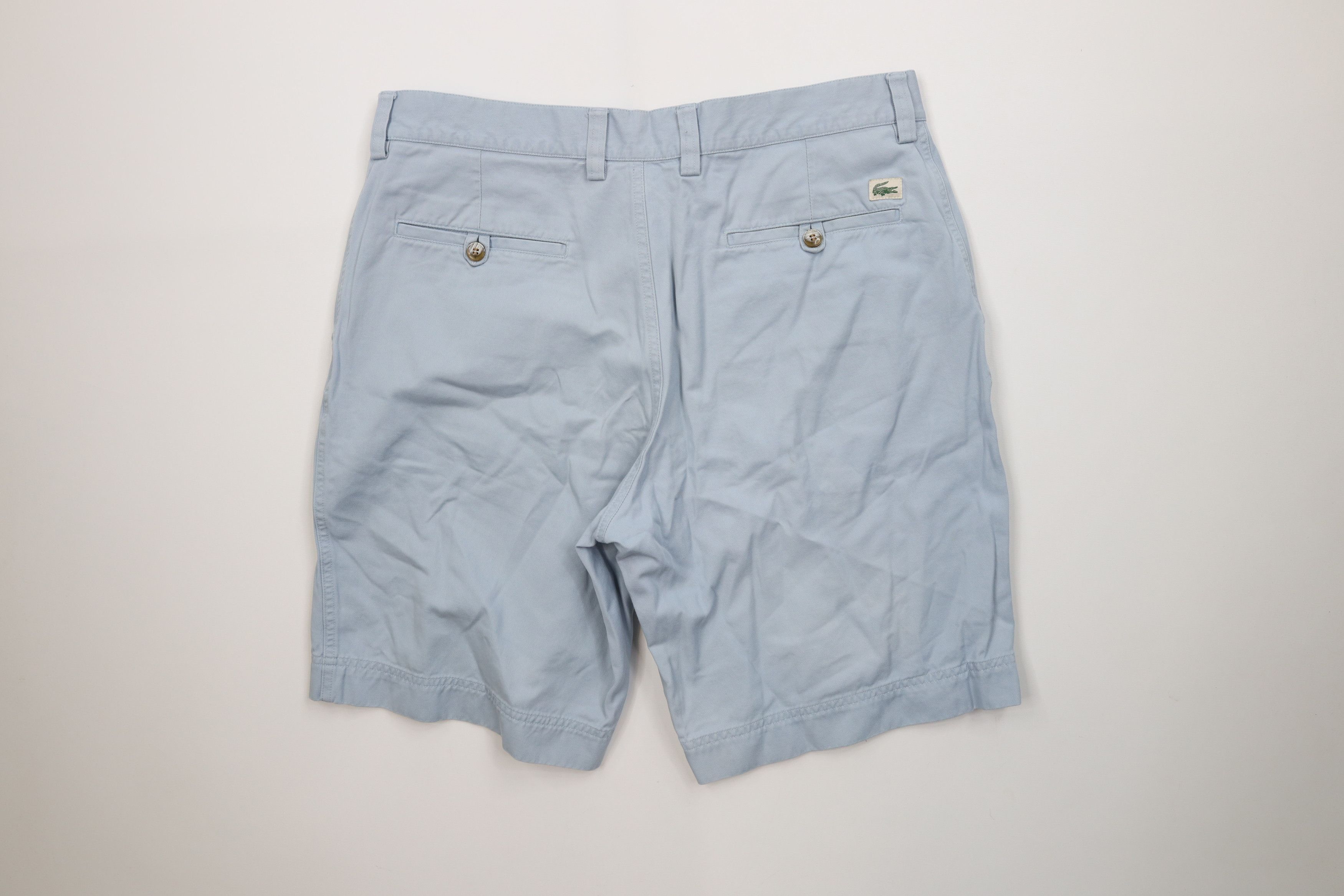 Lacoste Lacoste Croc Logo Above Knee Chino Golf Shorts Blue Size US 44 / EU 60 - 10 Thumbnail