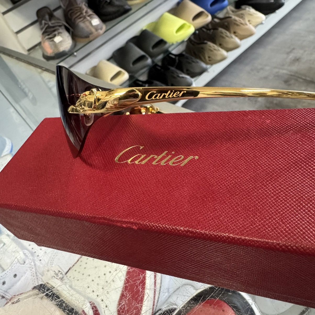 Cartier Cartier Panthère Panther Rimless Sunglasses Non-Prescription Size ONE SIZE - 1 Thumbnail