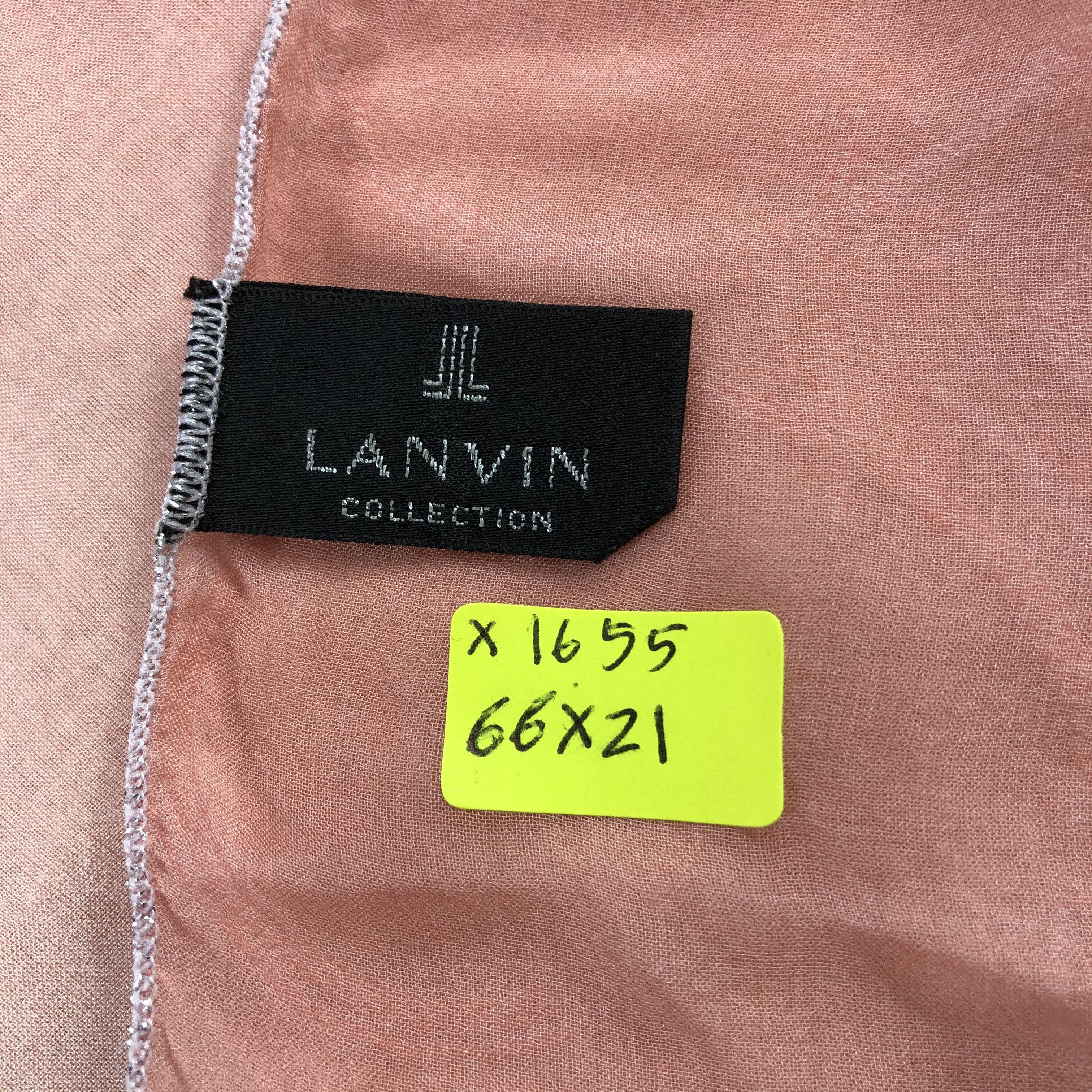 Lanvin Vintage Lanvin Silk Scarf Size ONE SIZE - 5 Thumbnail