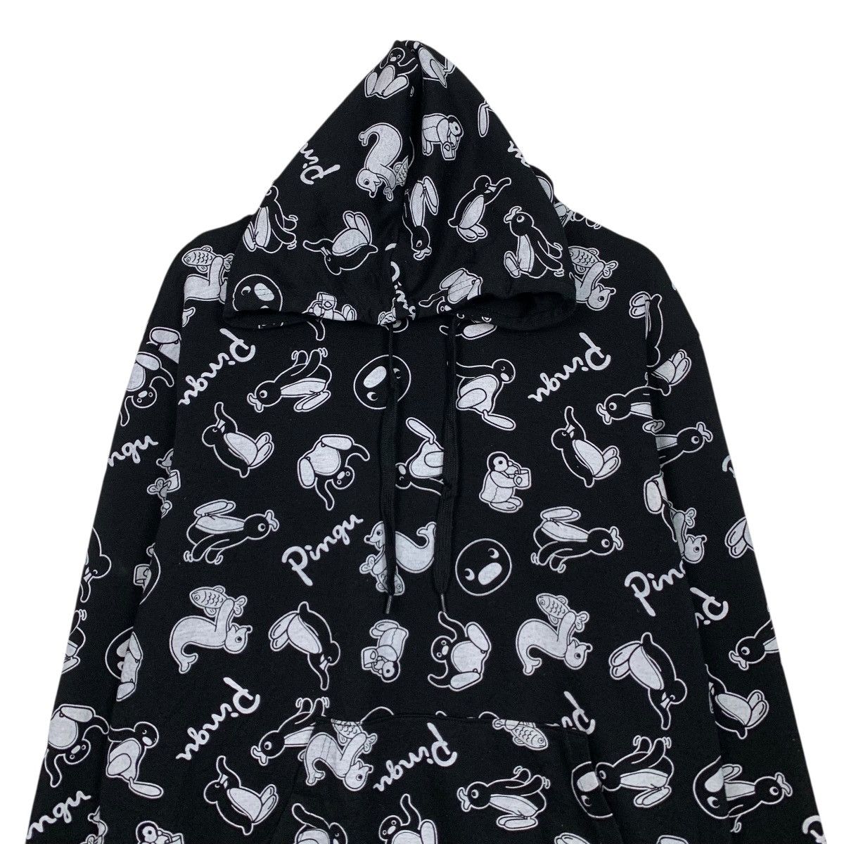 Japanese Brand PINGU All Over Print Pullover Hoodie Sweatshirt #3636-C166 Size US L / EU 52-54 / 3 - 2 Thumbnail