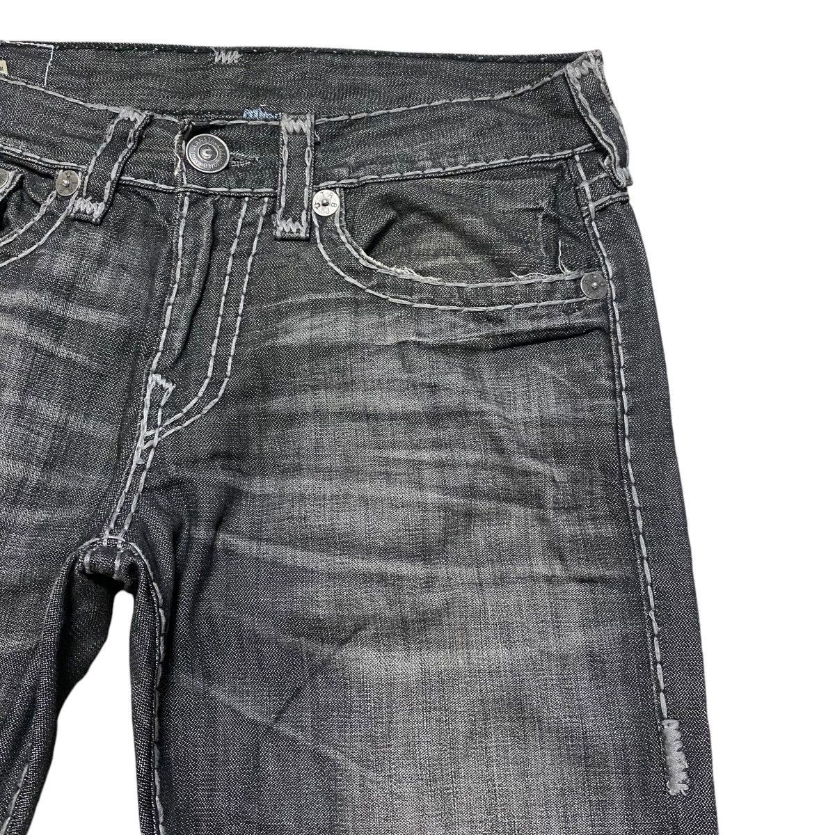 True Religion True Religion Reflected Ricky Flap Black Denim Jeans Size US 34 / EU 50 - 5 Thumbnail