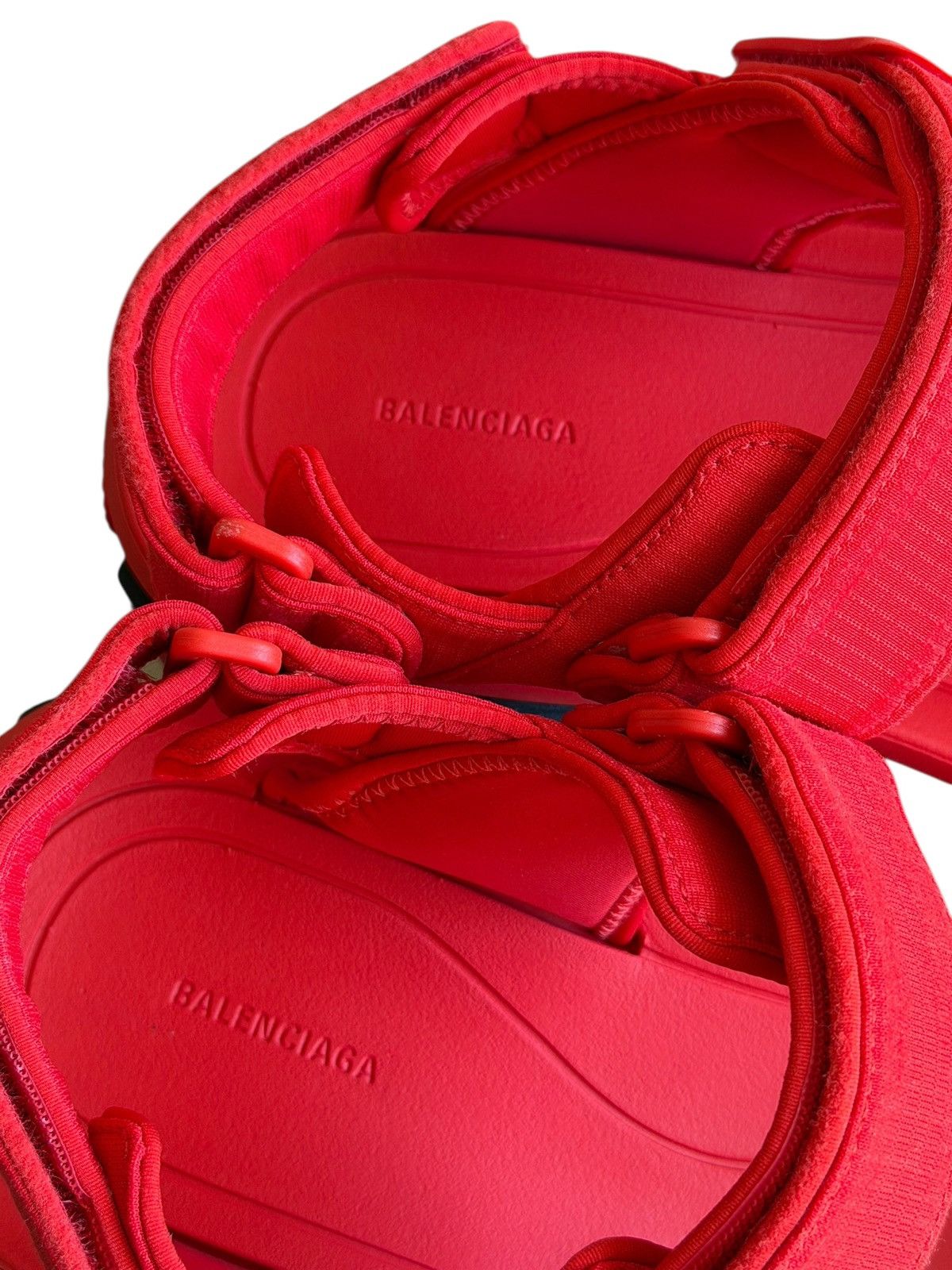 Balenciaga Tourist Red/Black Strap Tevas Sandal Size US 12 / EU 45 - 6 Thumbnail